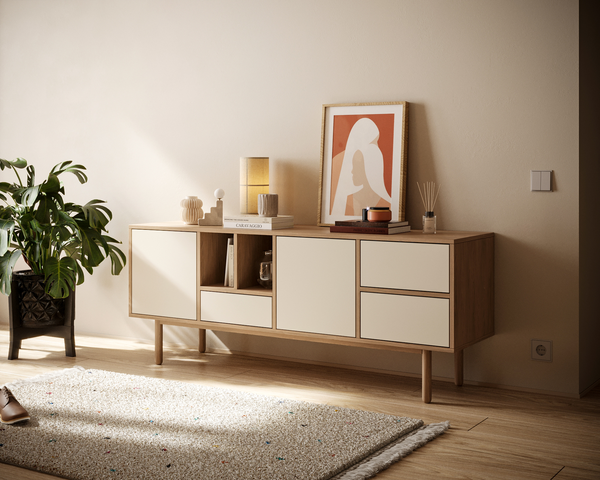 заказать Комод с ящиками и дверками "Alice" арт ALC16