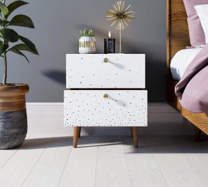 купить Тумбочка "Berber" с двумя ящиками 15 принт арт BB03/Print_15, разноцветная