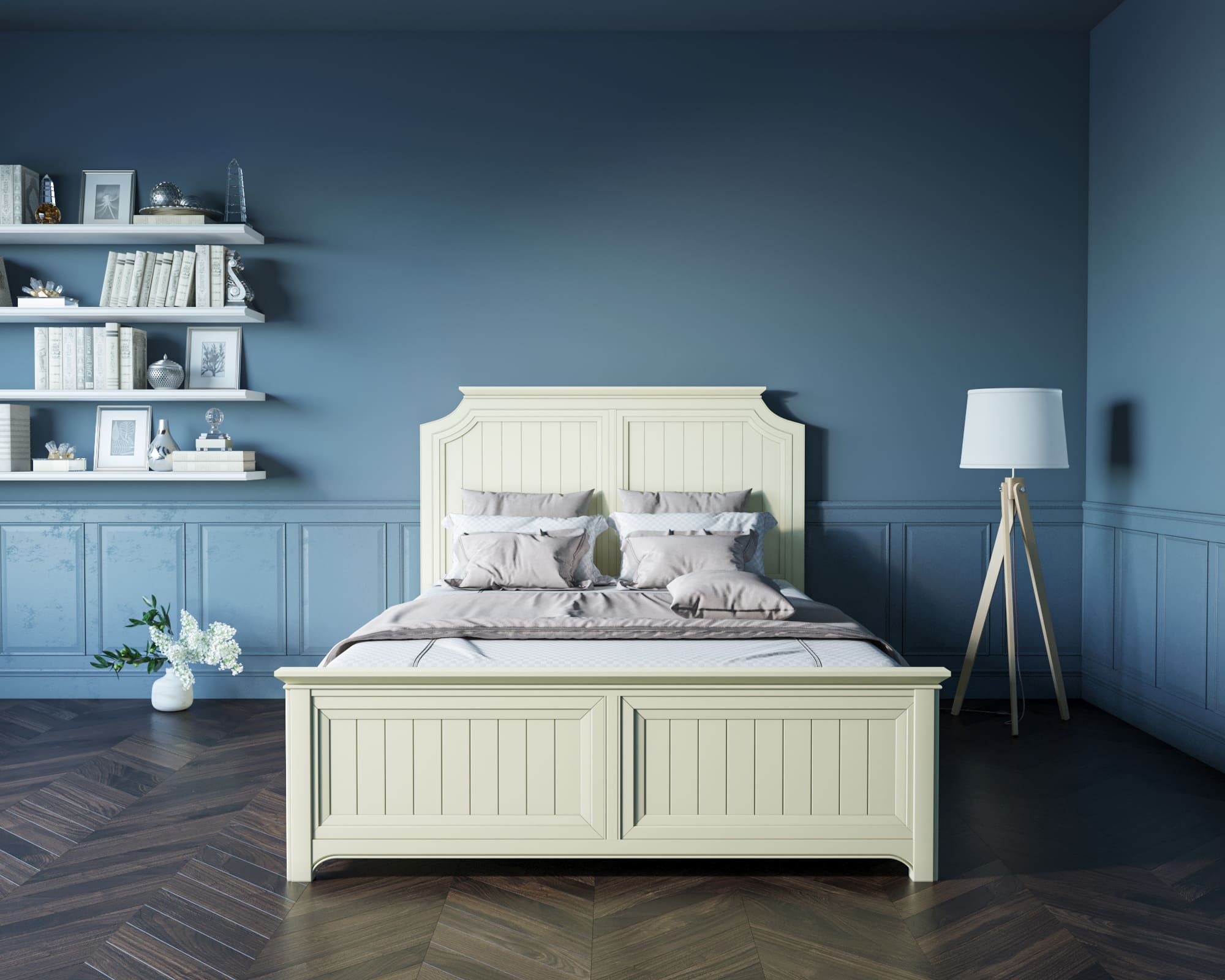 купить Бежевая кровать "Olivia" 160х200 арт GA3001/16C