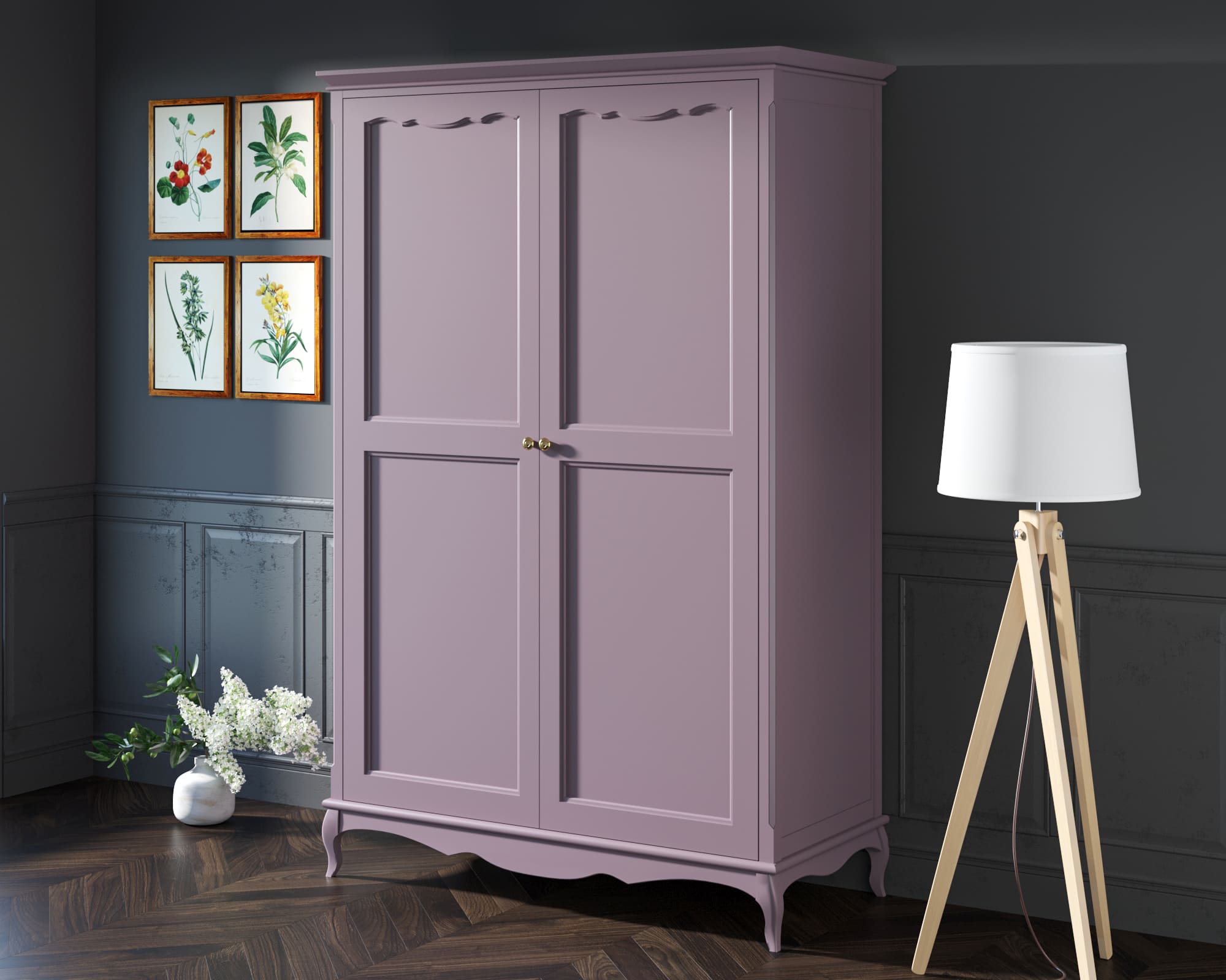 заказать Шкаф "Leontina Lavanda" двустворчатый арт ST9327KRL в Москве заказать Шкаф "Leontina Lavanda" двустворчатый арт ST9327KRL