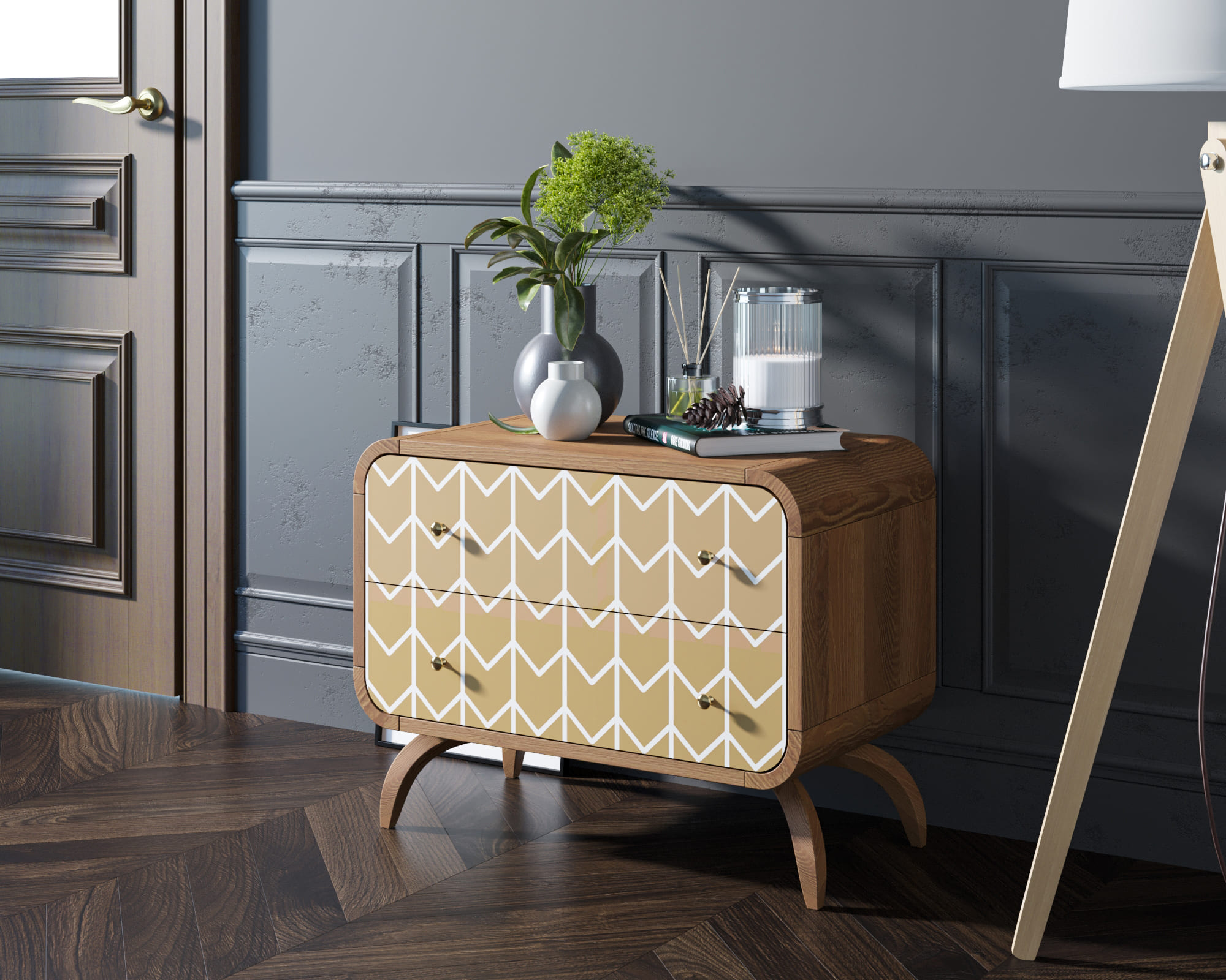 заказать Комод "Ellipse Print" с двумя ящиками принт 1 арт EL02/print_1 в Москве заказать Комод "Ellipse Print" с двумя ящиками принт 1 арт EL02/print_1