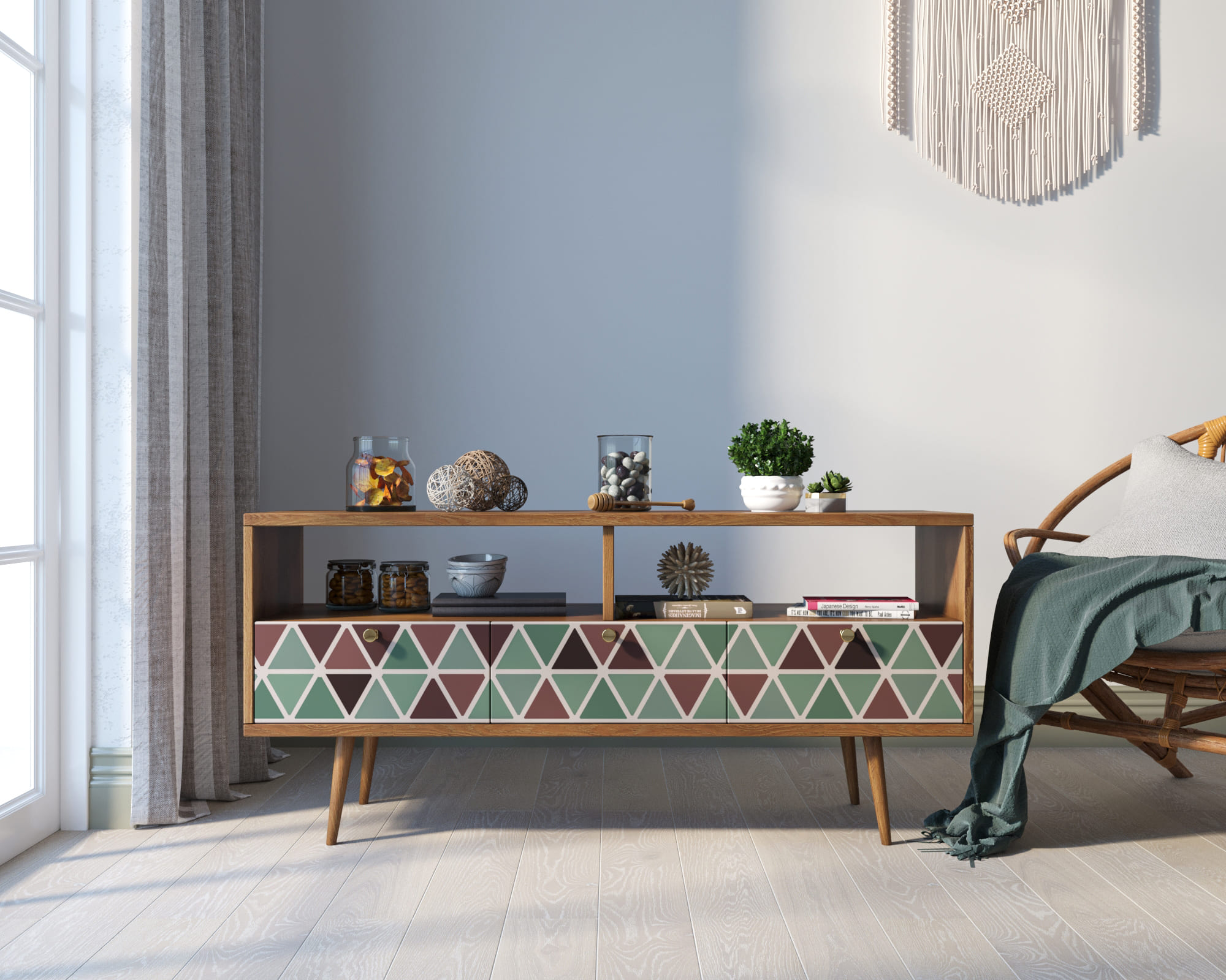 Консоль "Berber" с тремя ящиками принт 26 арт BB23/Print_26 в интернет-магазине в Москве Консоль "Berber" с тремя ящиками принт 26 арт BB23/Print_26 в интернет-магазине