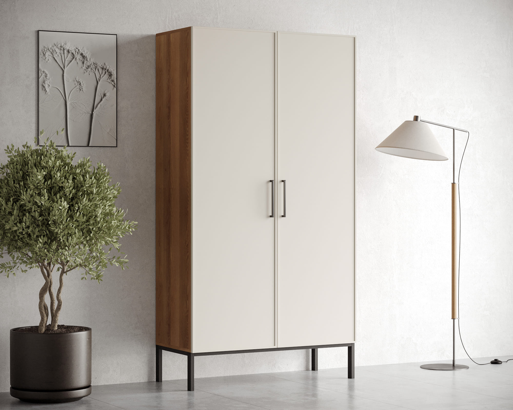 заказать Шкаф двухдверный "Nicole" арт NEM091