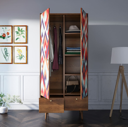 купить Шкаф двухстворчатый "Berber" принт 2 арт BB16/Print_02