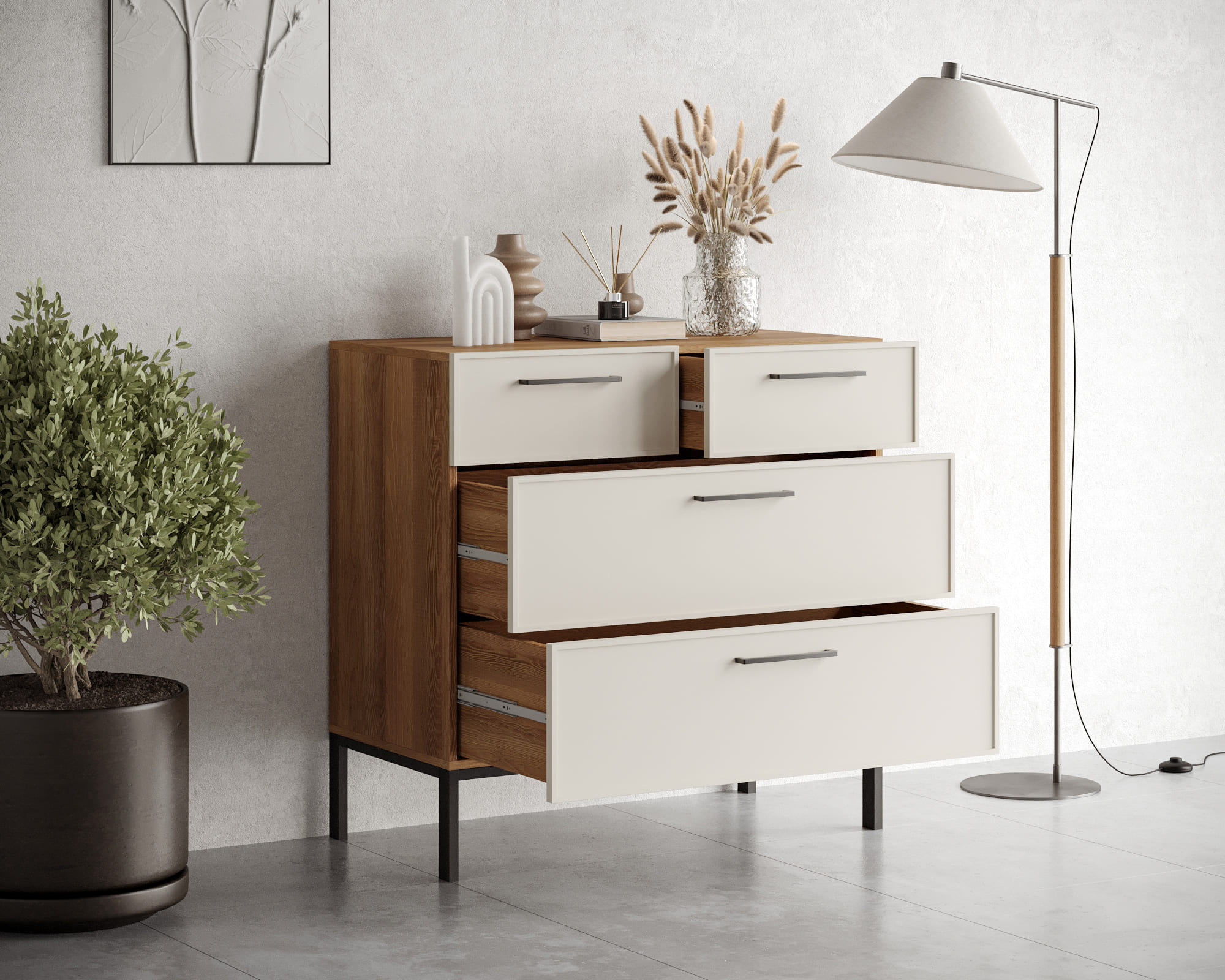 купить Комод с четырьмя ящиками "Nicole" NR22