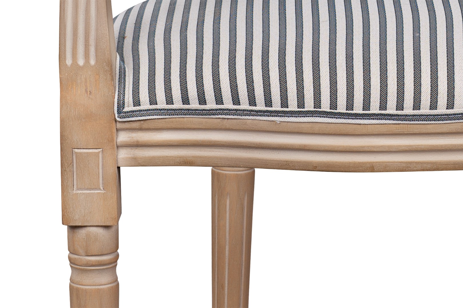 Мягкий стул с подлокотниками Volker Arm Black Pinstripe в интерьере