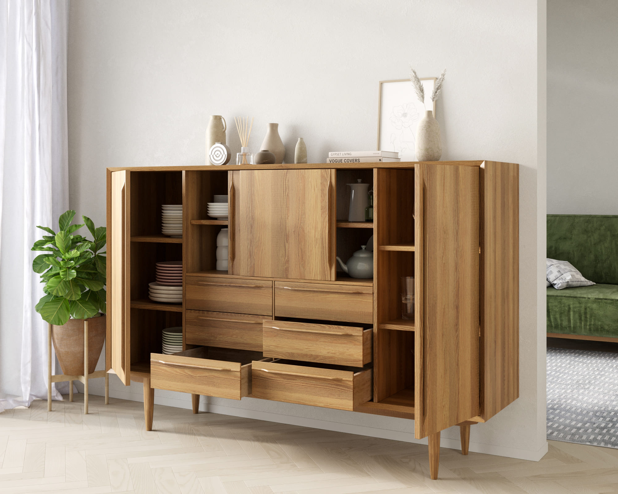 купить Большой комод "Bruni" арт BR09