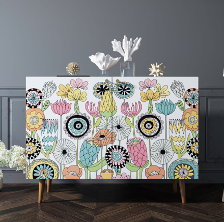 Комод с принтом 3 "Berber" две дверки арт BB04/Print_03 в Москве Комод с принтом 3 "Berber" две дверки арт BB04/Print_03