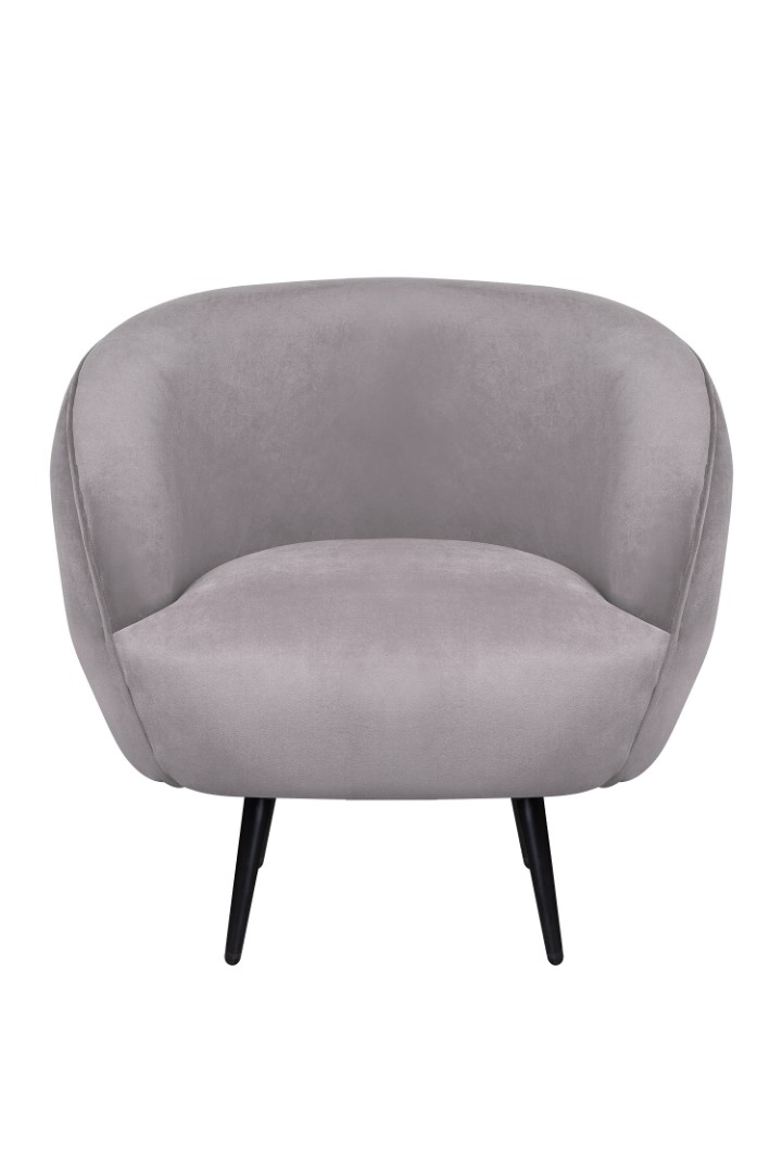 купить Мягкое кресло Benee Grey на черных ножках