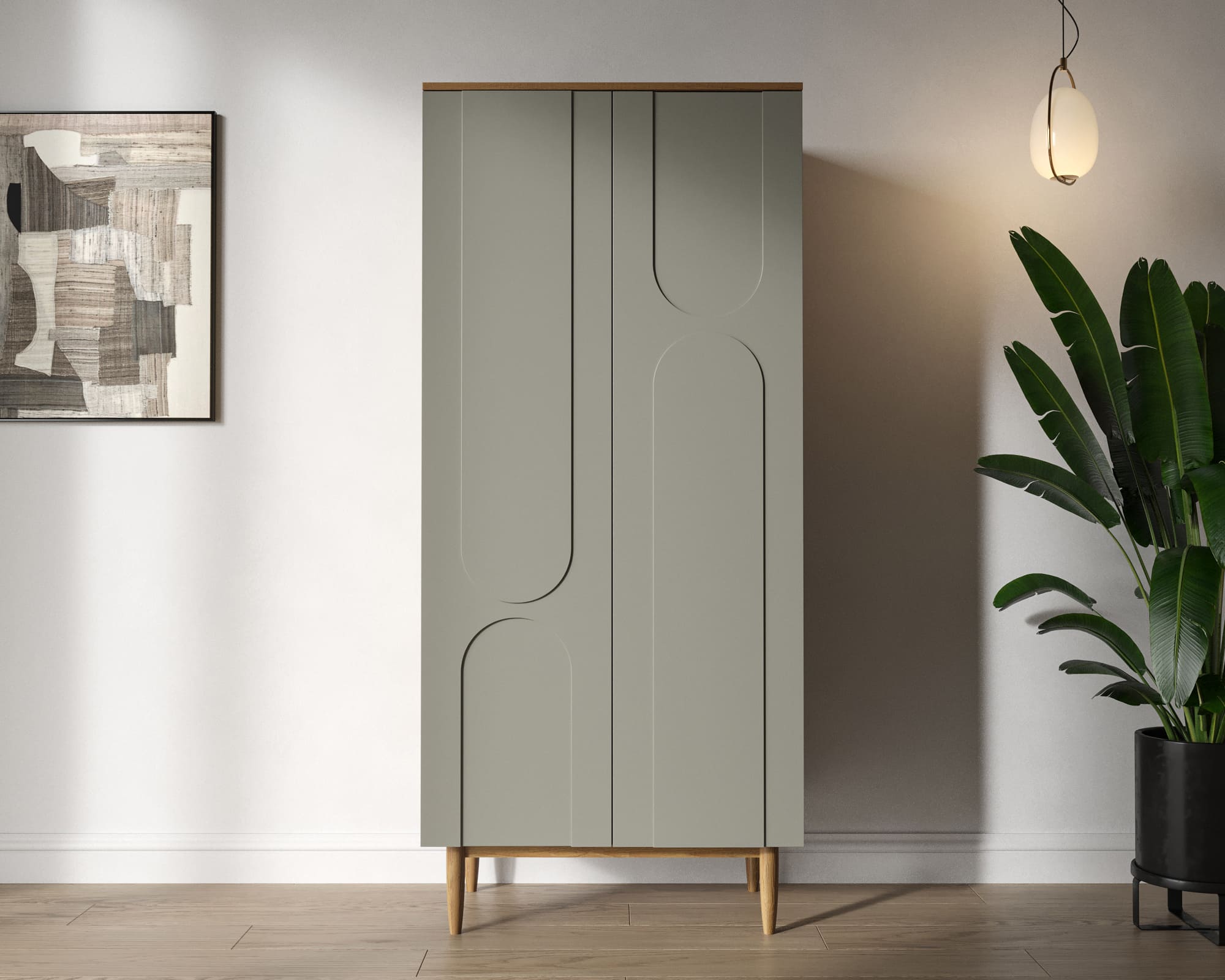 Шкаф двухстворчатый высокий "Arka" AR13-F2 в интернет-магазине в Москве Шкаф двухстворчатый высокий "Arka" AR13-F2 в интернет-магазине