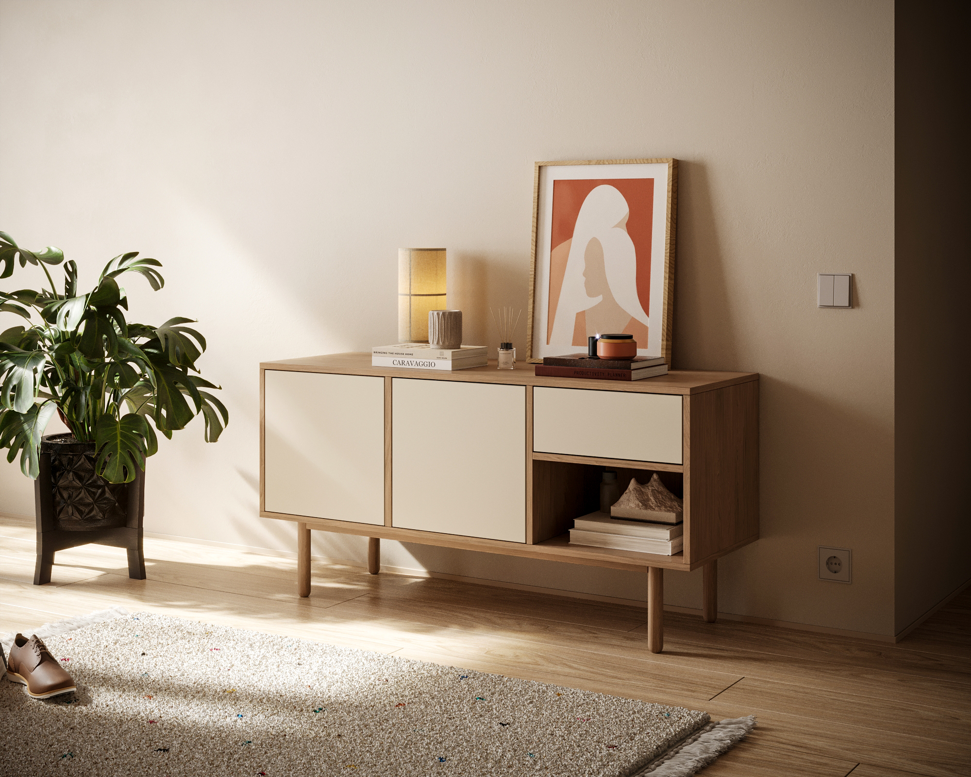 заказать Комод с дверками "Alice" арт ALC15