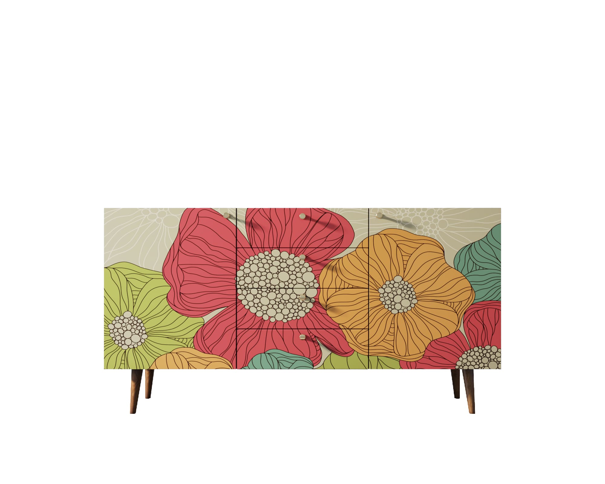 заказать Комод "Berber" с ящиками 5 принт арт BB14/Print_05