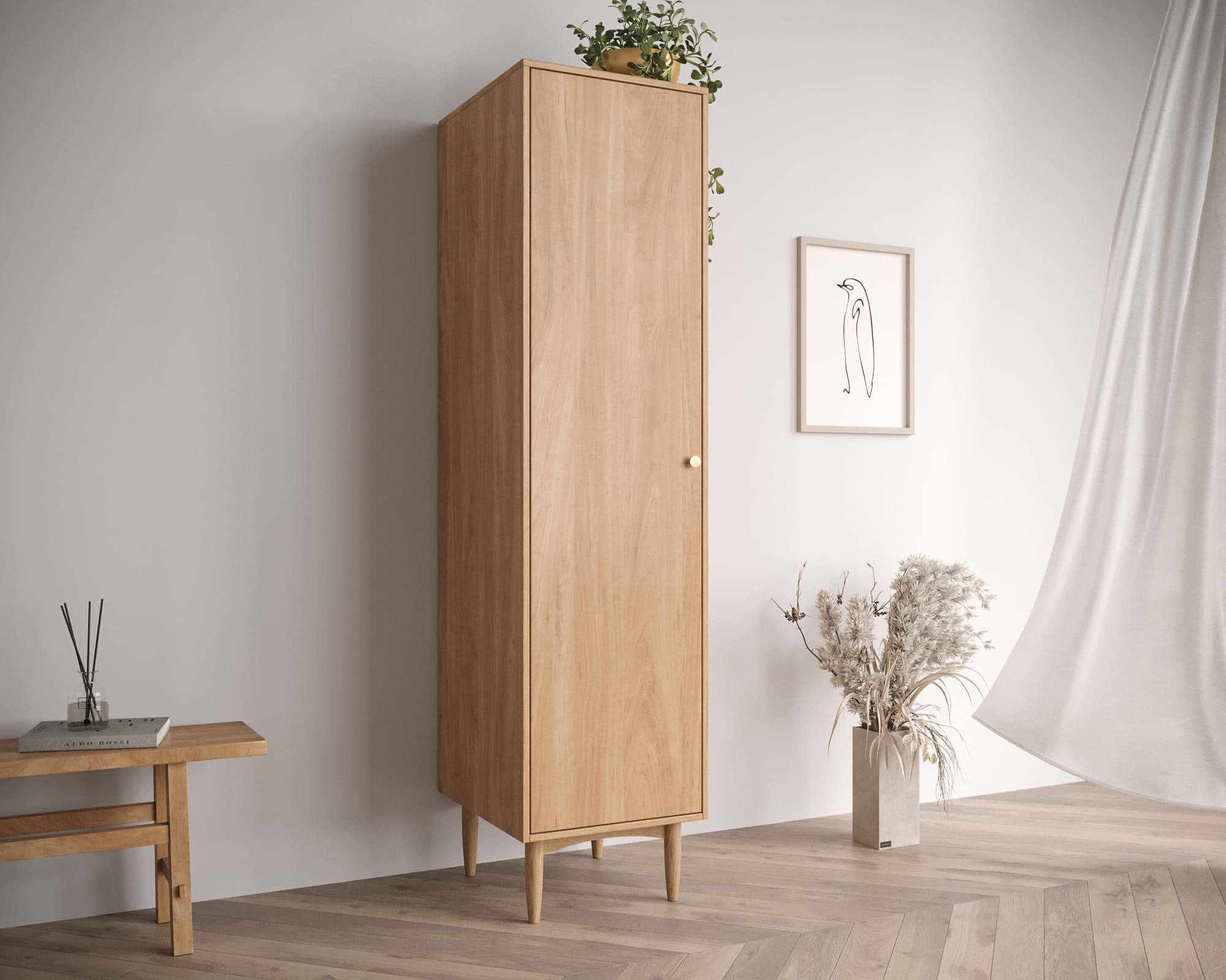 заказать Шкаф одностворчатый Bubble Solid арт BBL14S