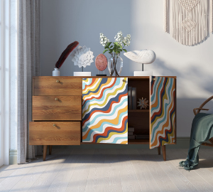 купить Комод "Berber" с двумя дверками и ящиками 21 принт арт BB05/Print_21