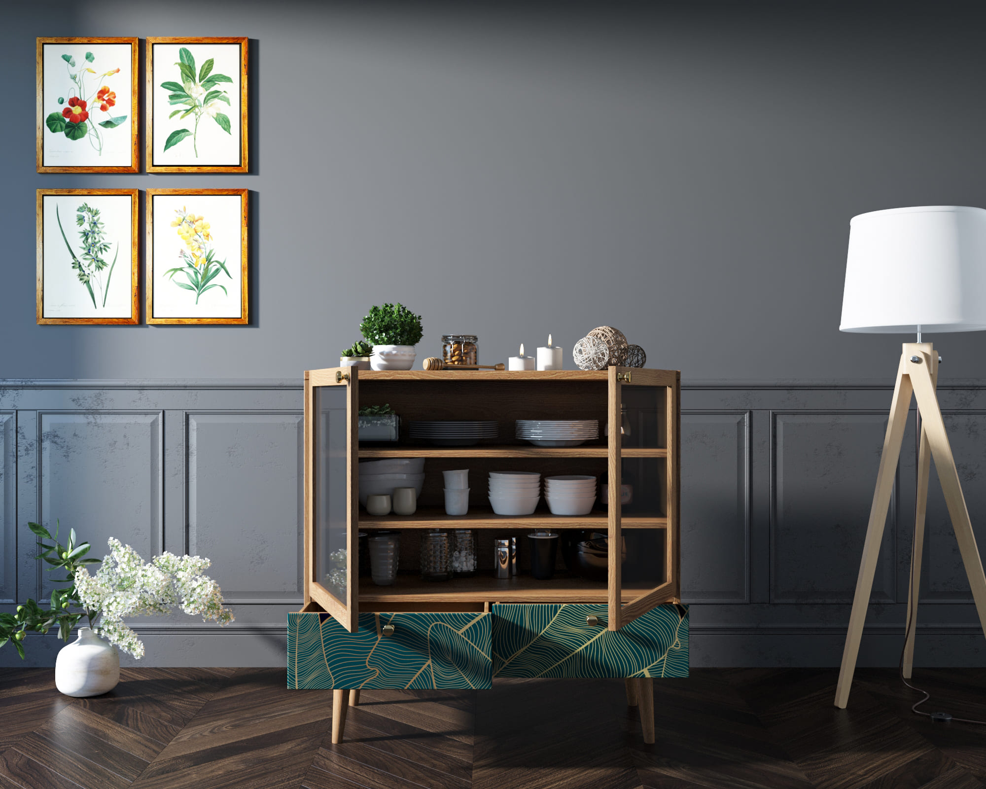 купить Буфет низкий "Berber" принт 41 арт BB47/Print_41 в Москве купить Буфет низкий "Berber" принт 41 арт BB47/Print_41