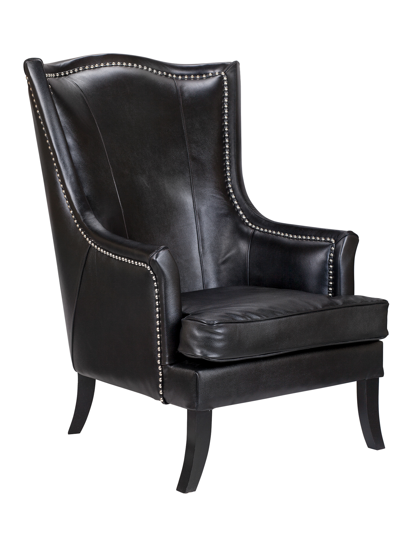 купить Кожаное кресло каминное Chester Black Leather