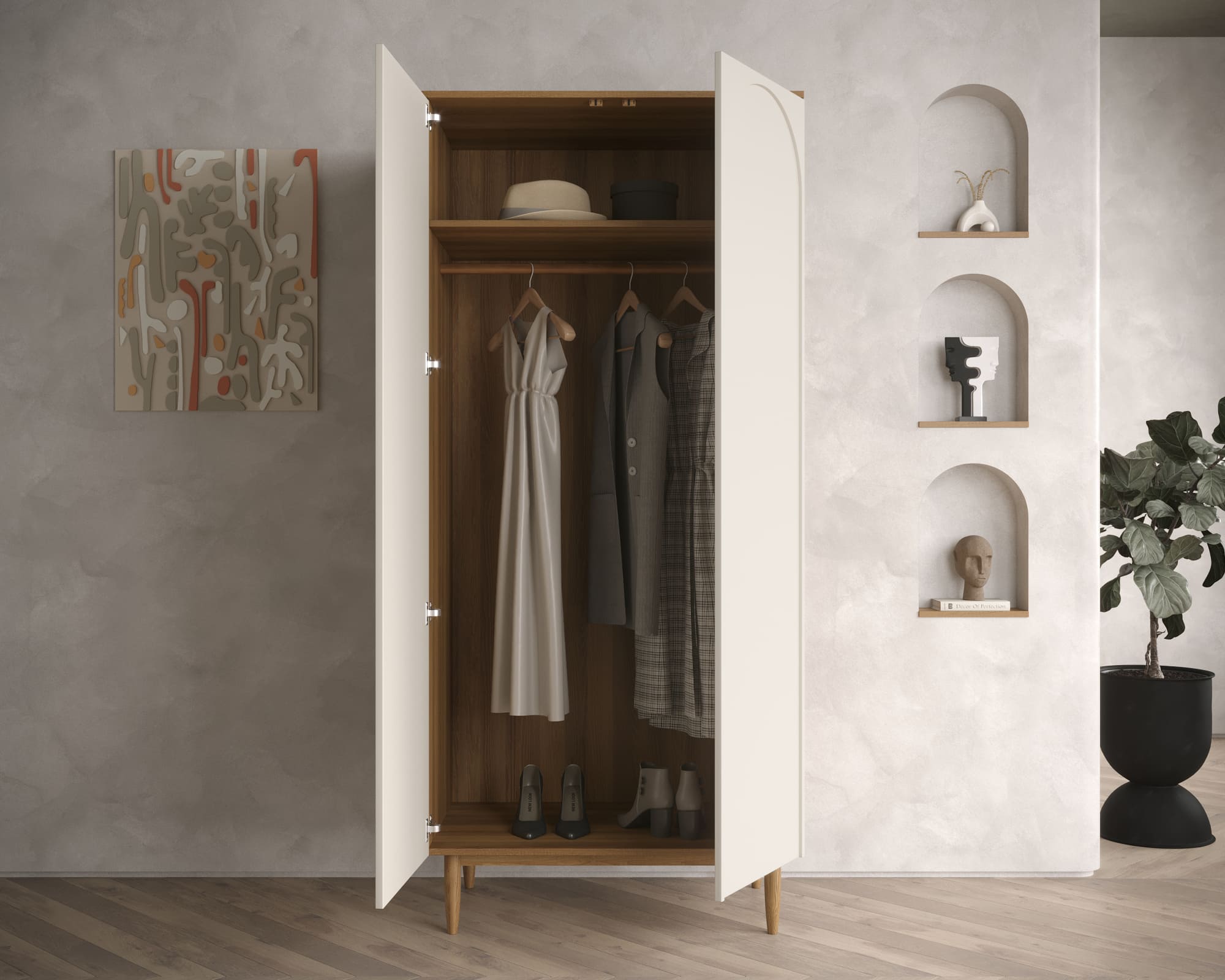 Шкаф двухстворчатый высокий "Arka" AR13 в интернет-магазине