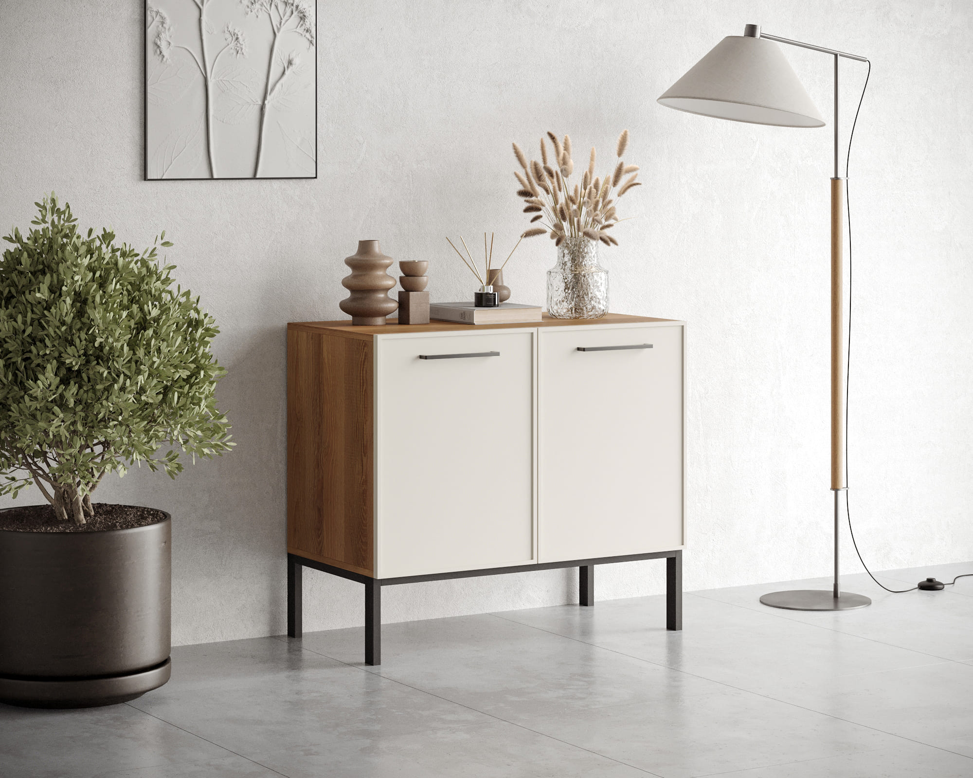 заказать Комод с двумя дверками "Nicole" арт NEM02