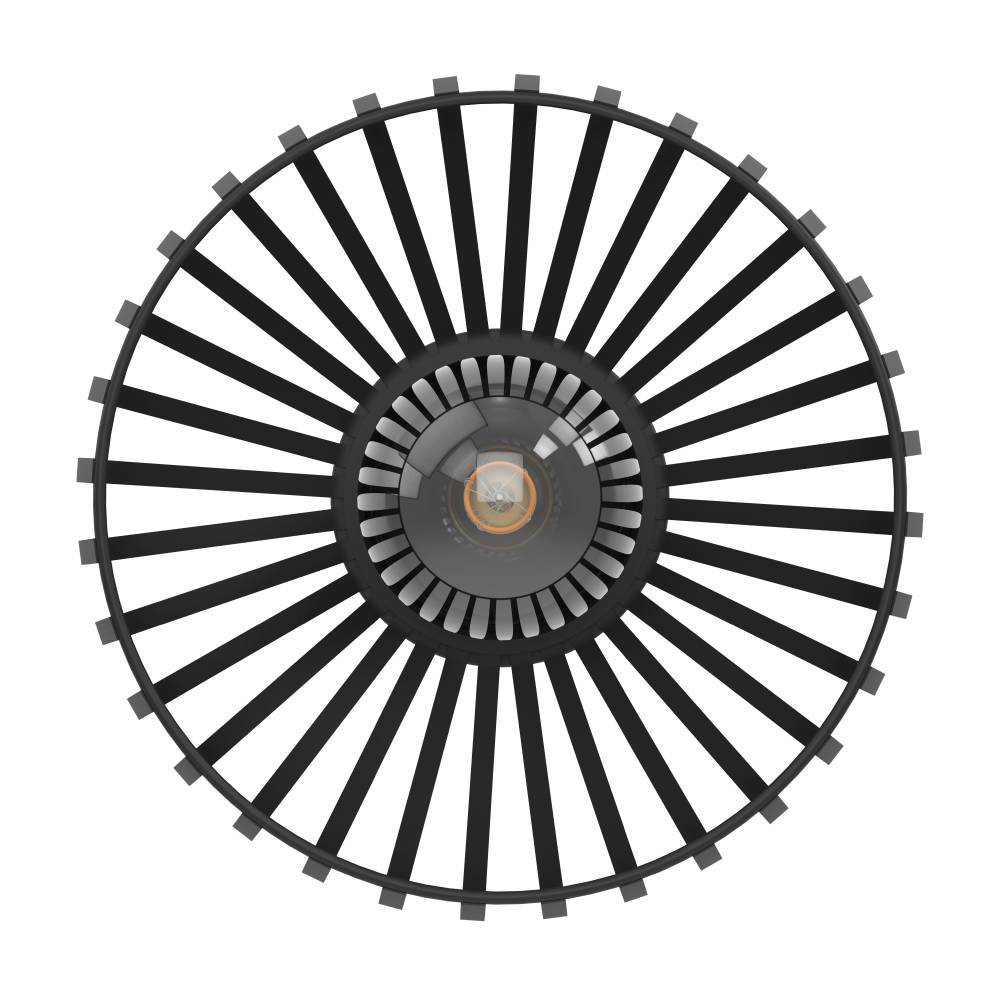 900792 Потолочный светильник MOGANO 3, 1X40W (E27), H180, ?280, сталь, черный в интернет-магазине в Москве 900792 Потолочный светильник MOGANO 3, 1X40W (E27), H180, ?280, сталь, черный в интернет-магазине