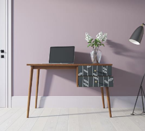 купить Стол рабочий "Berber" принт 18 с одной тумбой арт BB20/Print_18