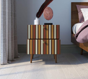 купить Тумбочка "Berber" с двумя ящиками 20 принт арт BB03/Print_20, разноцветная