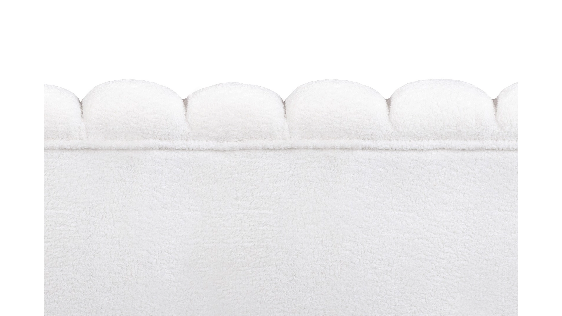 Комплект кресел и дивана ракушка Pearl Triple White Boucle в интернет-магазине
