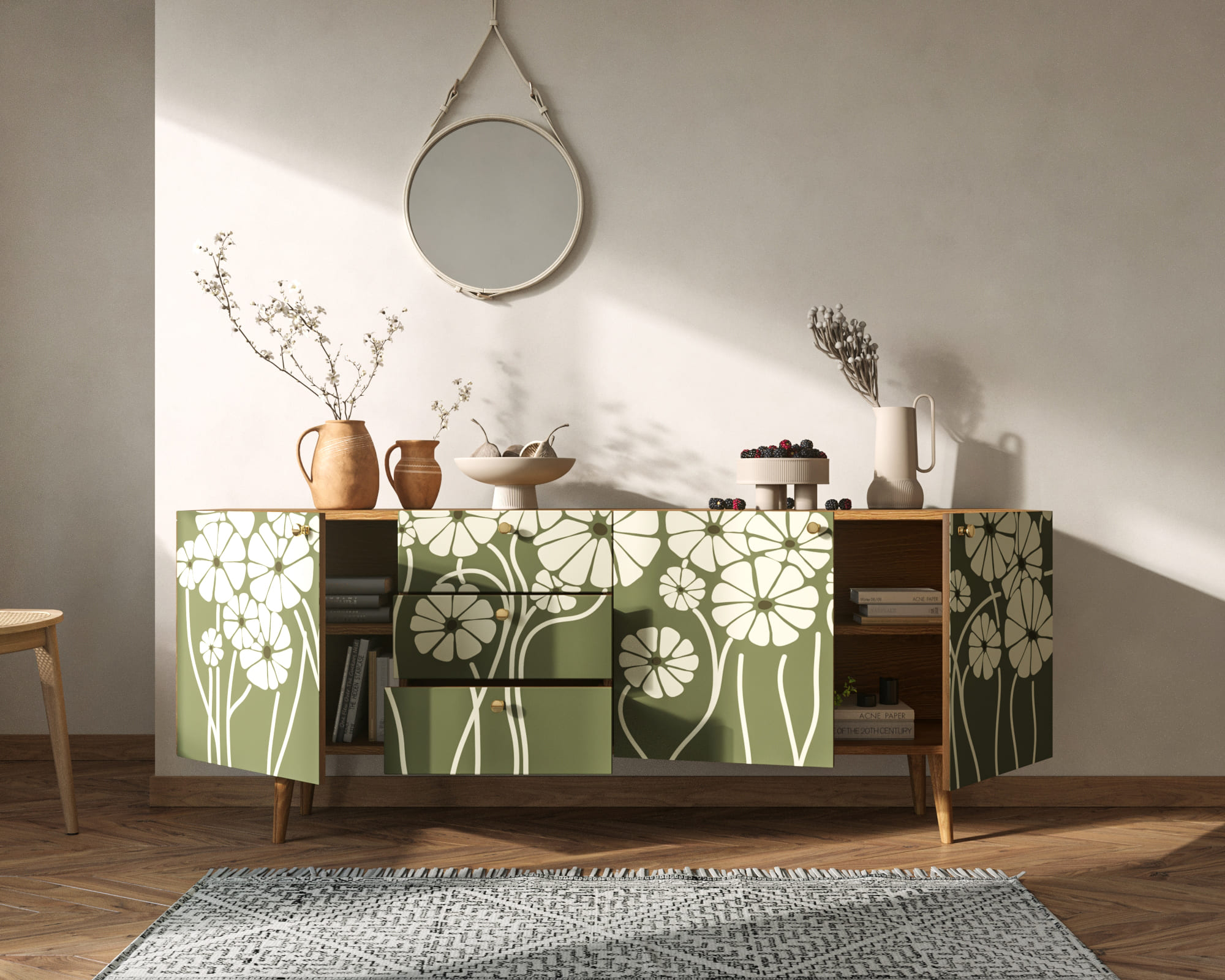 купить Комод "Berber" удлиненный арт BB11/Print_53