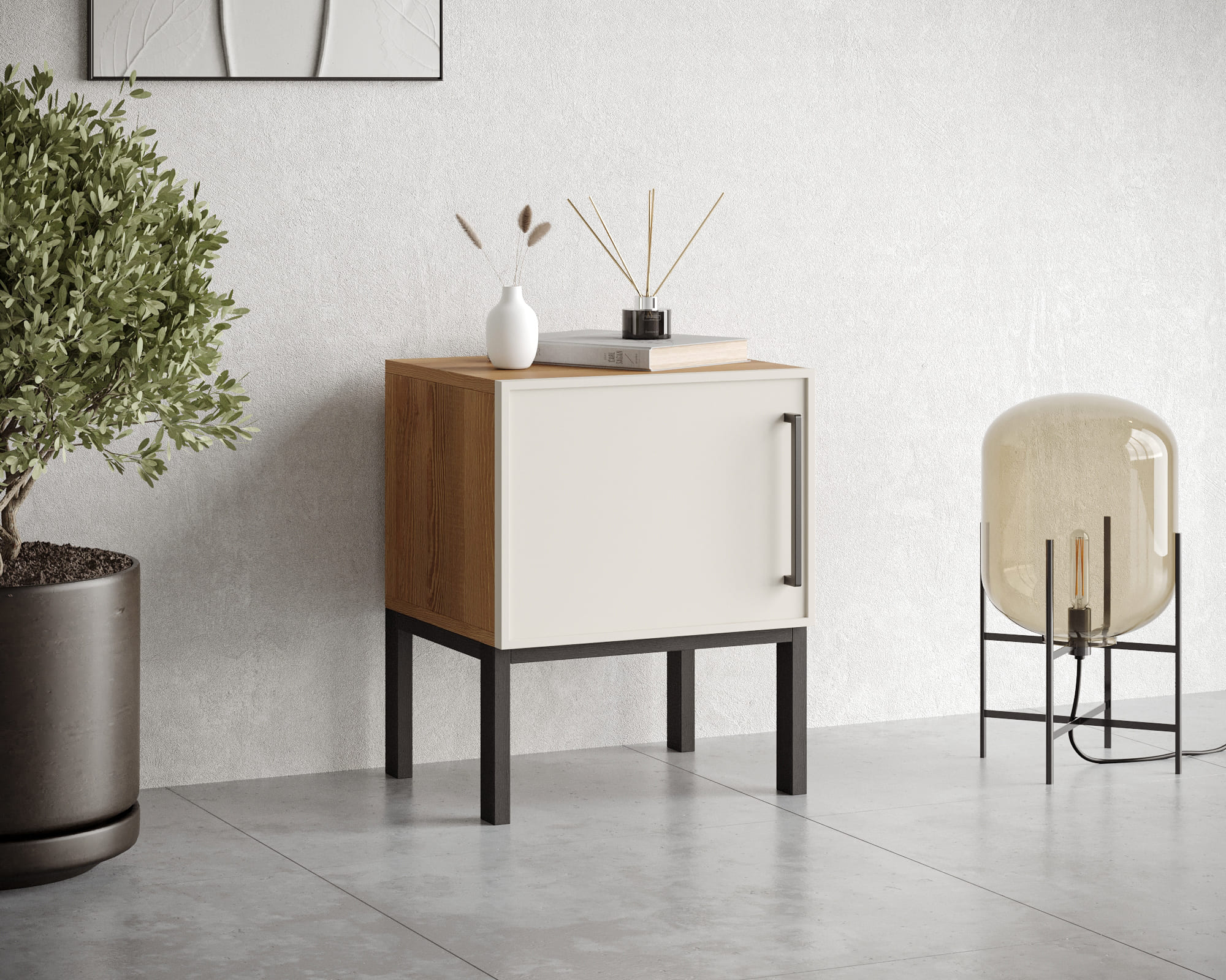 заказать Тумбочка с дверкой "Nicole" NLN08 Белый