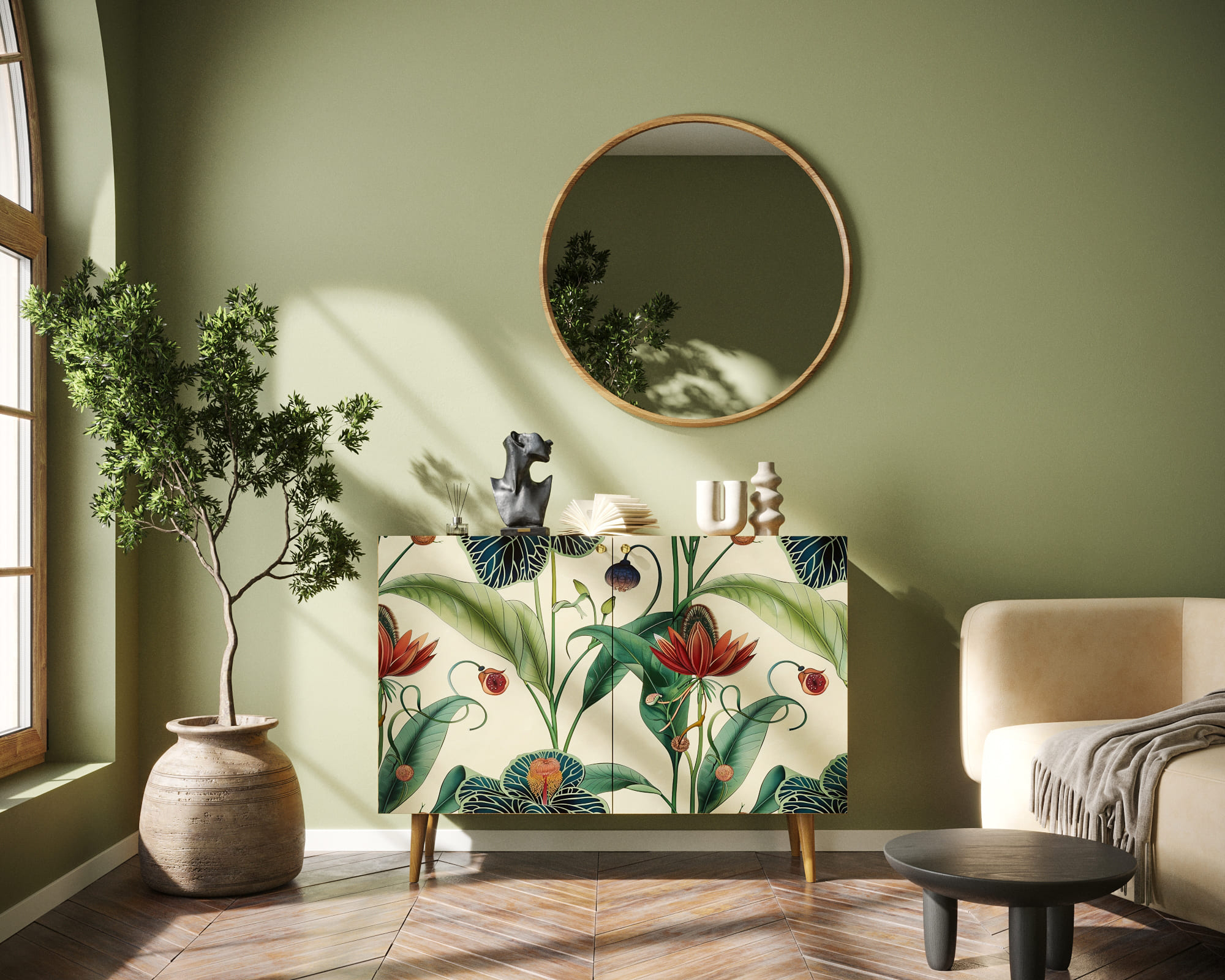 Комод "Berber" две дверки 55 принт арт BB04/Print_55 в интернет-магазине в Москве Комод "Berber" две дверки 55 принт арт BB04/Print_55 в интернет-магазине