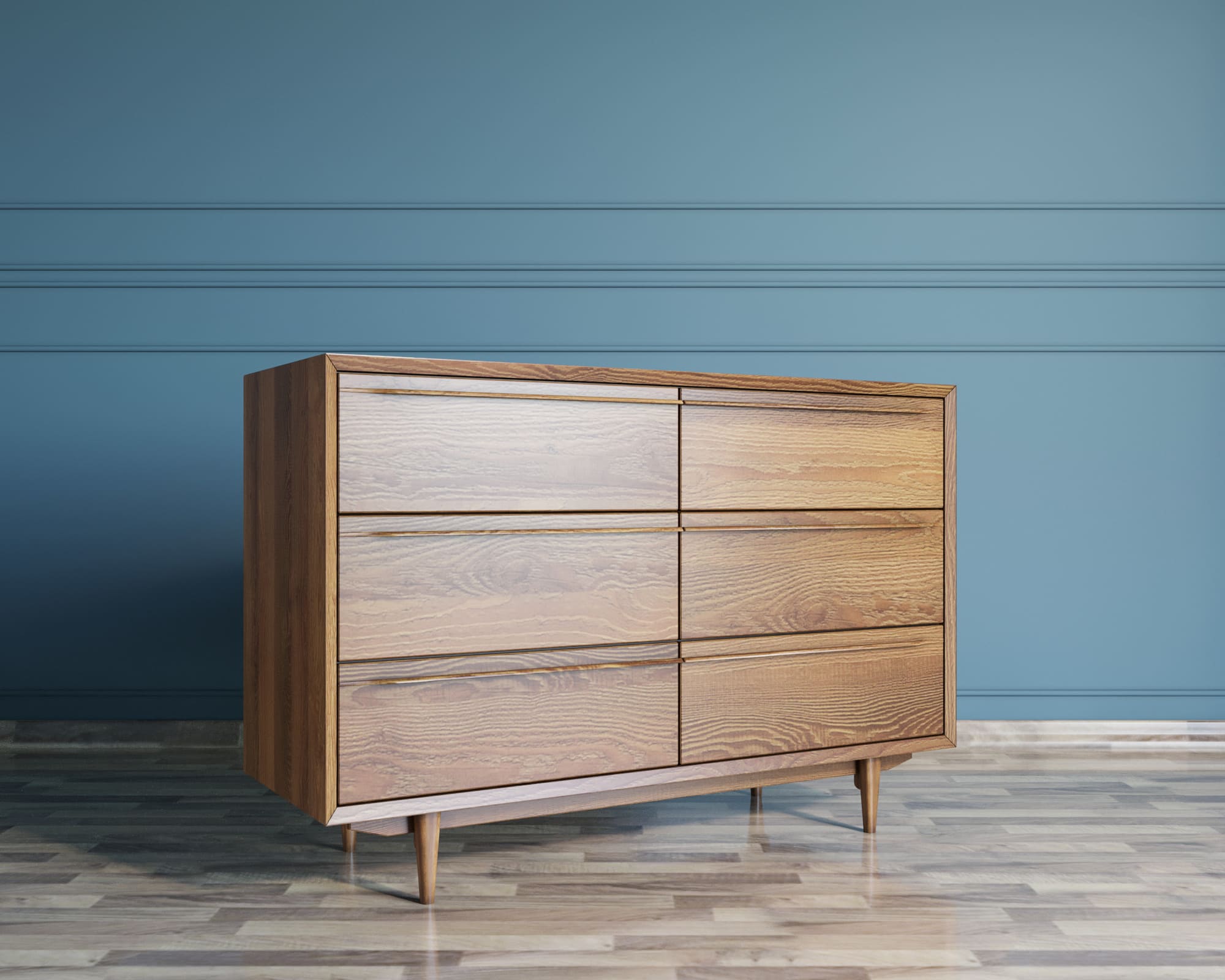 фото Комод "Bruni" с шестью ящиками арт BR05