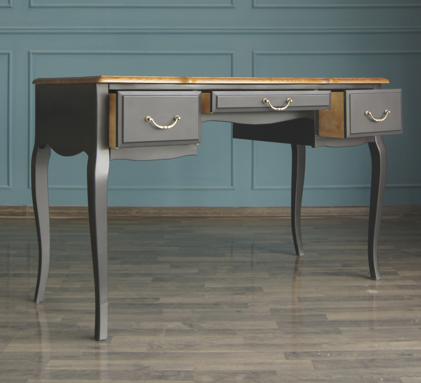 заказать Стол письменный "Leontina Black" арт ST9347BLK