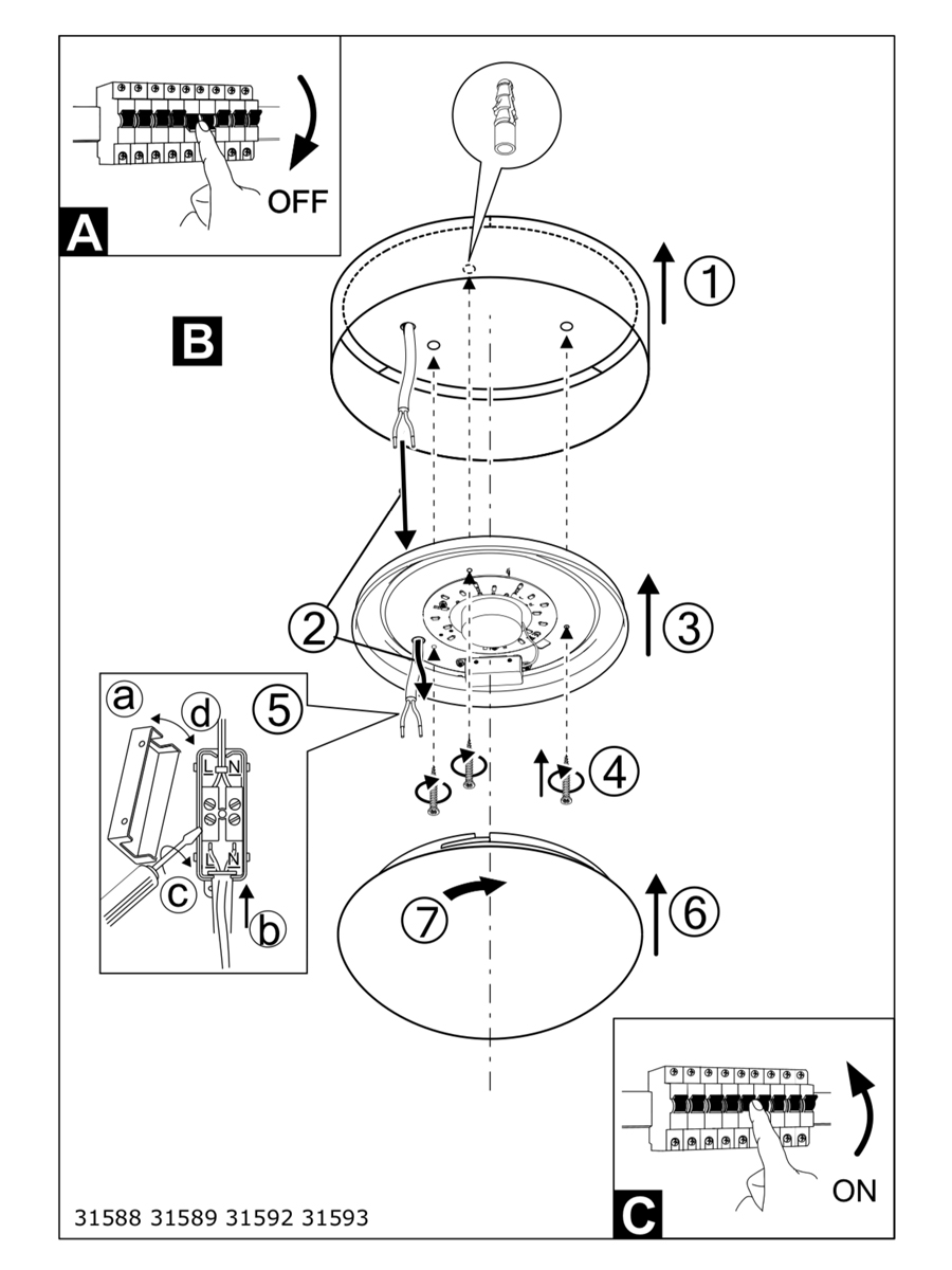 купить 31589 Светильник потолочный светодиодный PASTERI