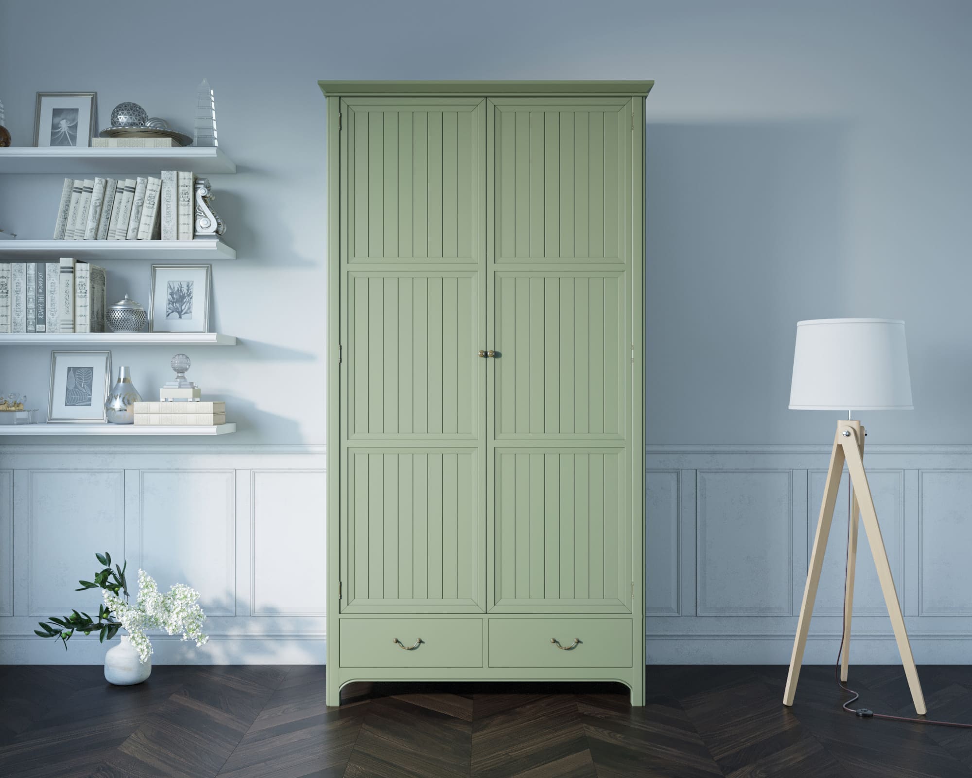 заказать Двухстворчатый шкаф "Olivia"  арт GA2004