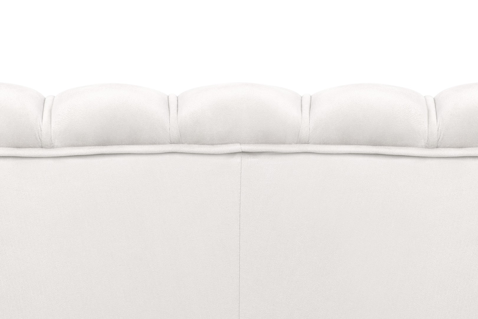 Диван ракушка Pearl Double Beige на черных ножках в интерьере