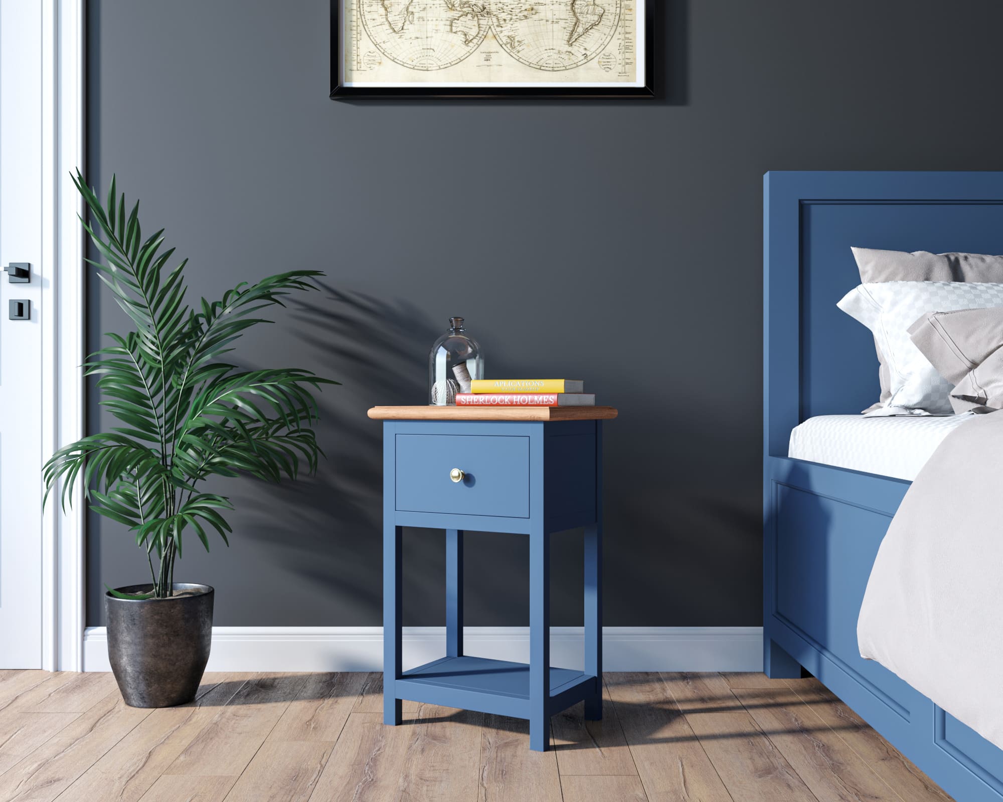 заказать Тумба "Jules Verne" арт JV23ETGB Синий в Москве заказать Тумба "Jules Verne" арт JV23ETGB Синий