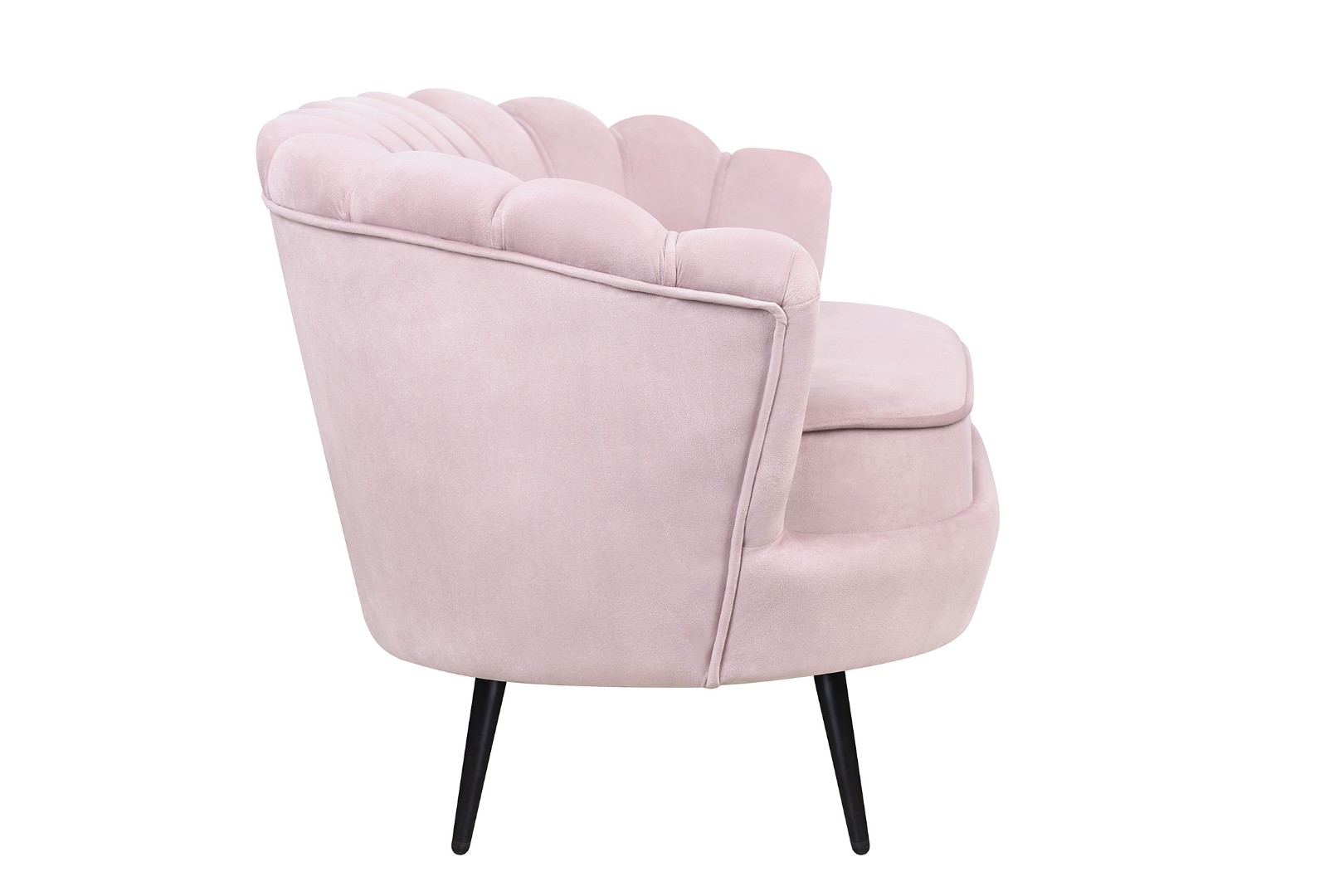 заказать Диван ракушка Pearl Double Pink на черных ножках