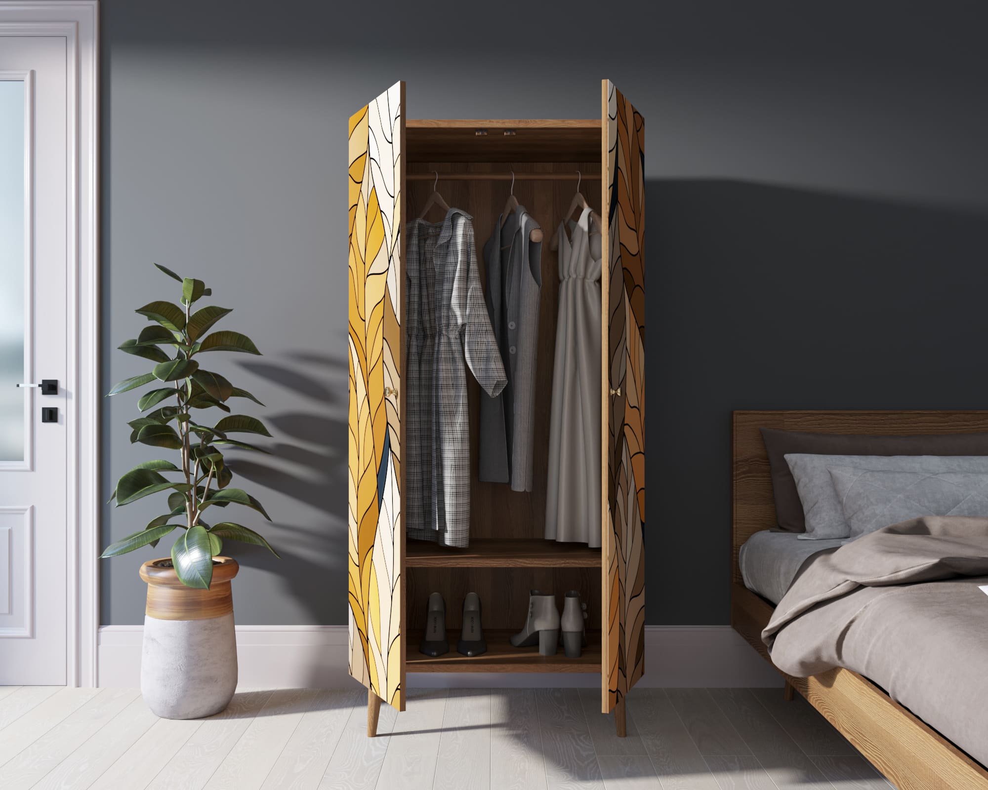 купить Шкаф малый двухстворчатый "Berber" принт 8 арт BB08/Print_08 в Москве купить Шкаф малый двухстворчатый "Berber" принт 8 арт BB08/Print_08