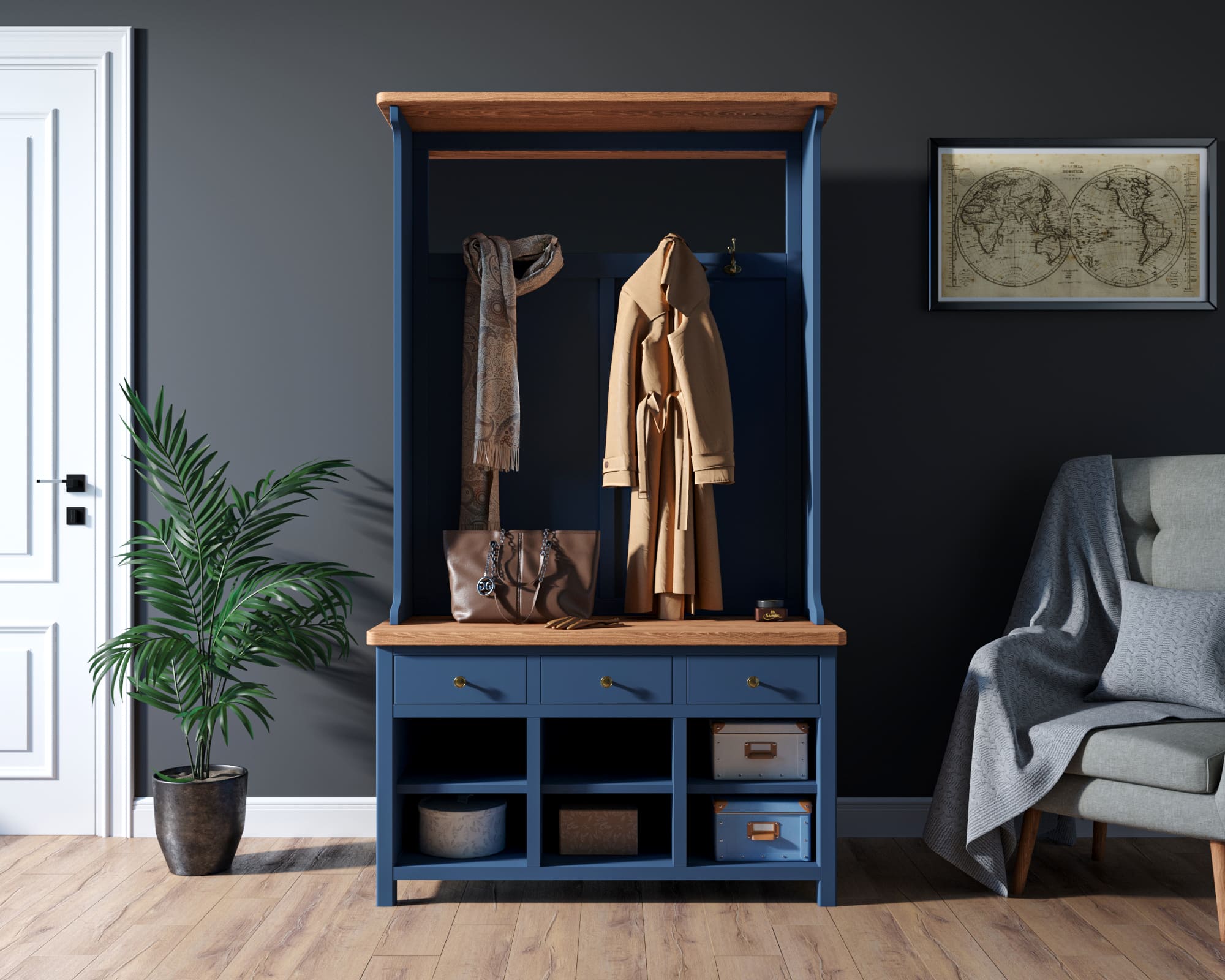 Прихожая в стиле Кантри "Jules Verne" арт JV13ETGB в интернет-магазине в Москве Прихожая в стиле Кантри "Jules Verne" арт JV13ETGB в интернет-магазине