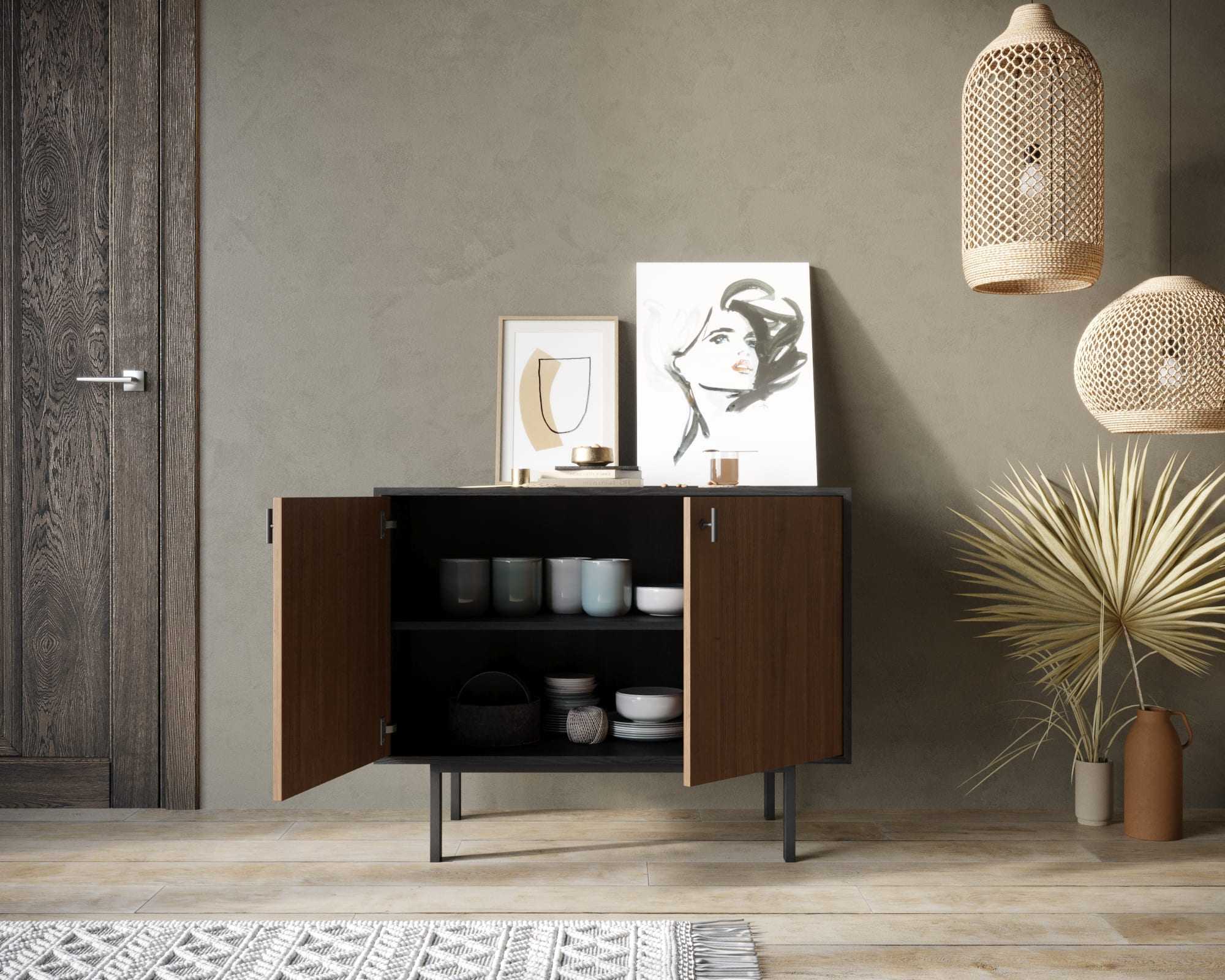 купить Комод с двумя дверками "Emerson" арт EM02