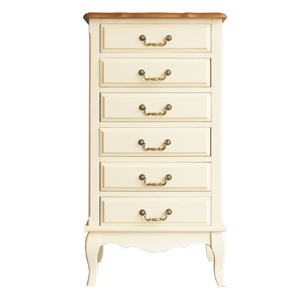 Маленький комод "Leontina" 6 ящиков на ножках арт ST9314 в интерьере