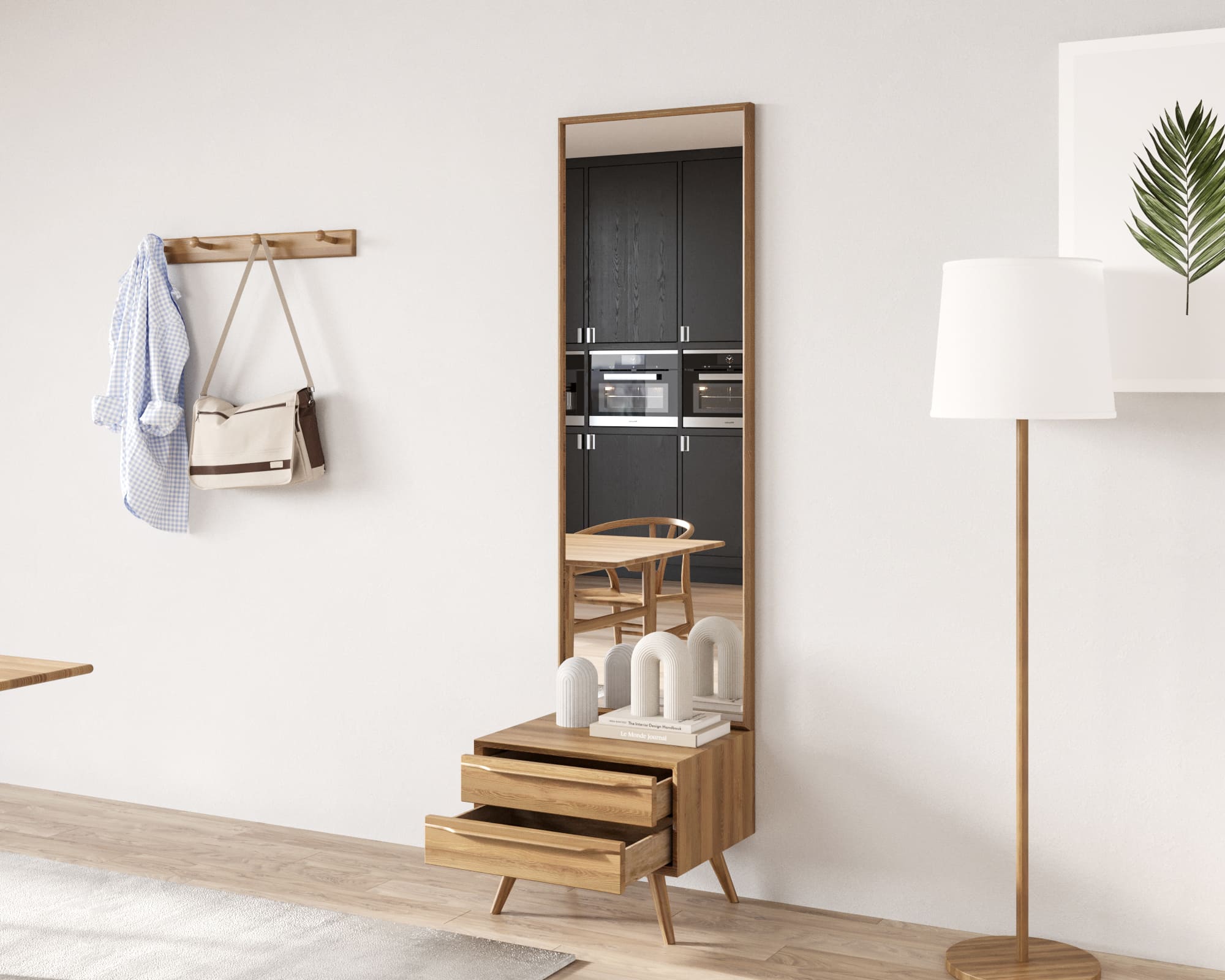 купить Зеркало "Bruni" с тумбой арт BR50