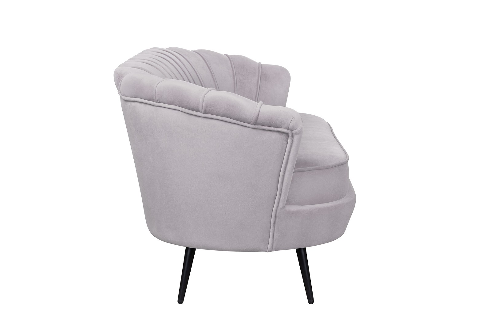 заказать Дизайнерский диван для гостиниц Pearl Triple Grey на черных ножках