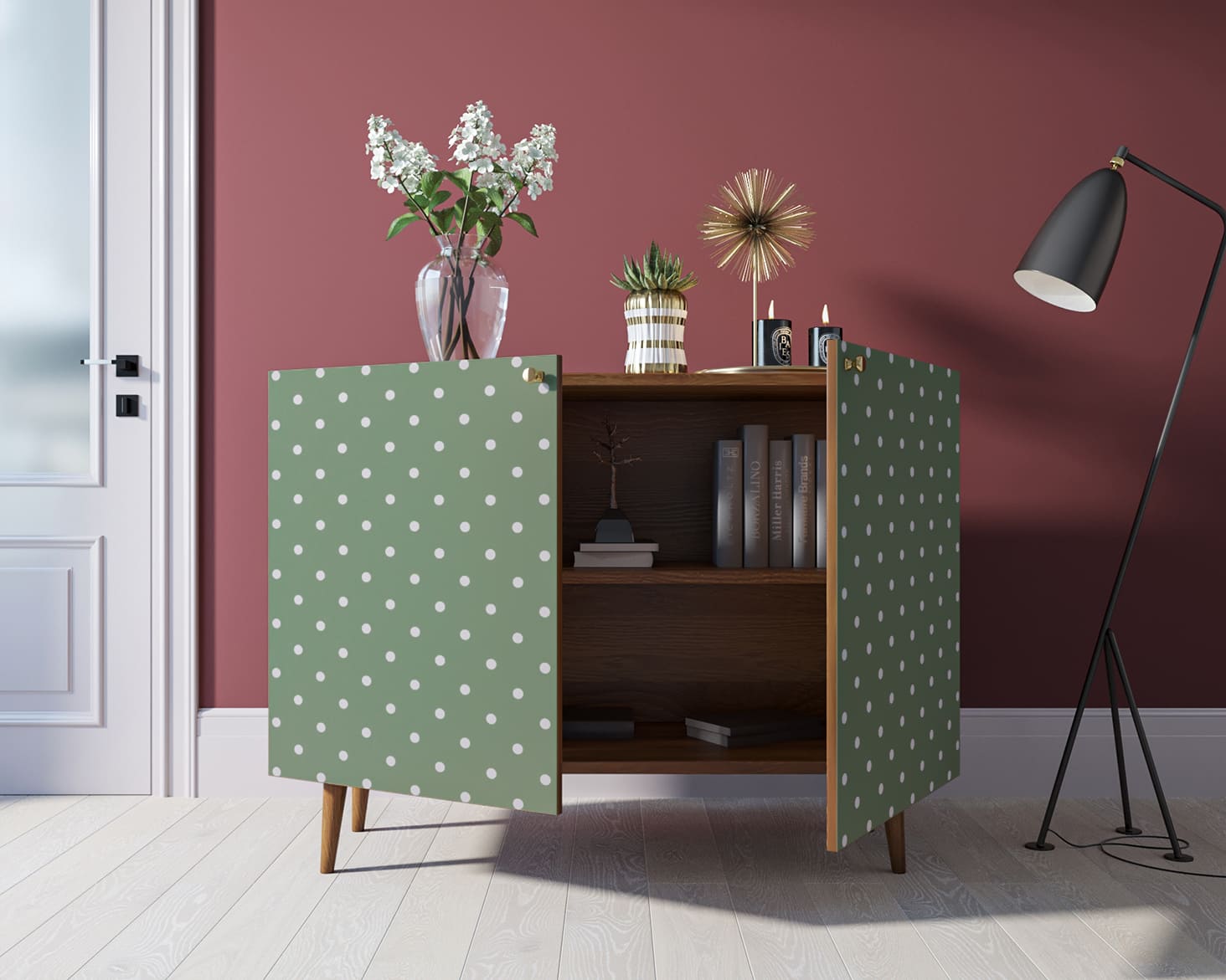 Комод "Berber" две дверки 12 принт арт BB04/Print_12 в интернет-магазине