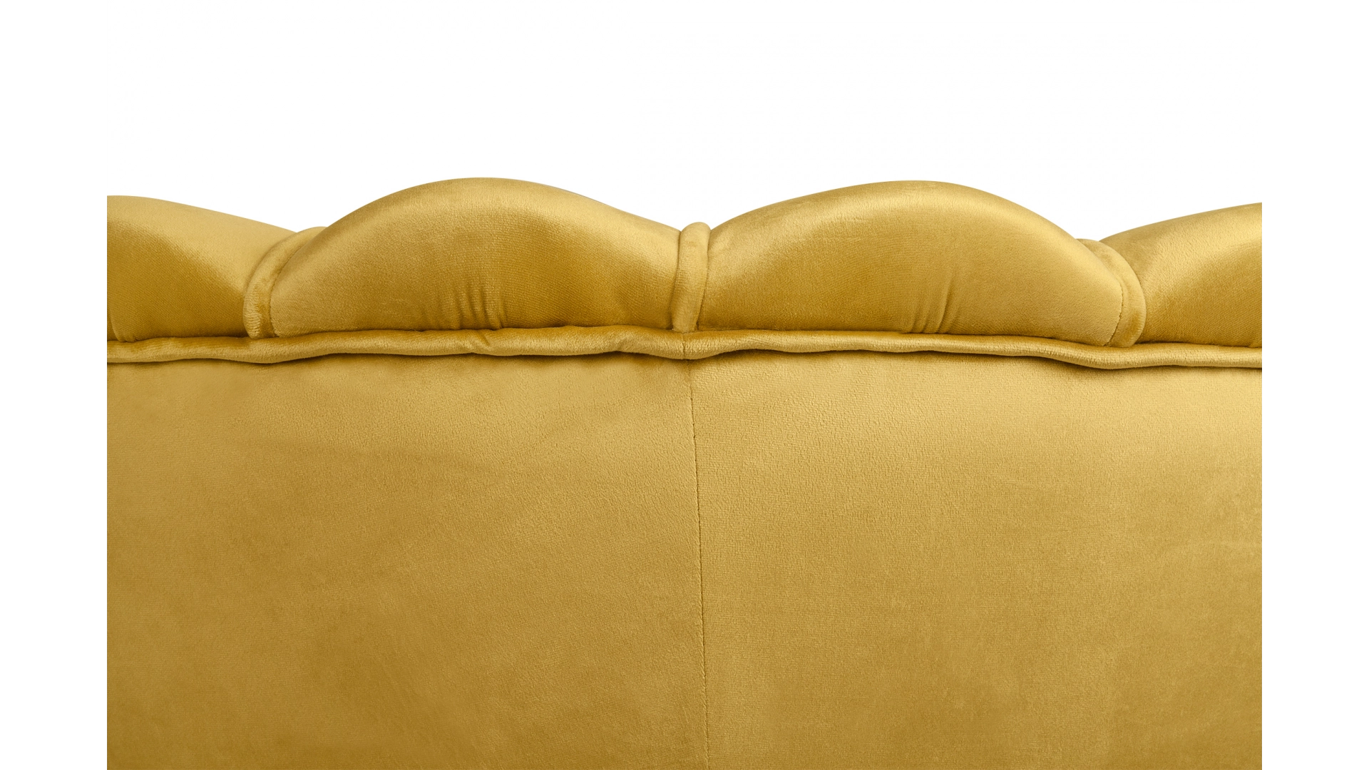 фото Низкое кресло ракушка Pearl Yellow на черных ножках