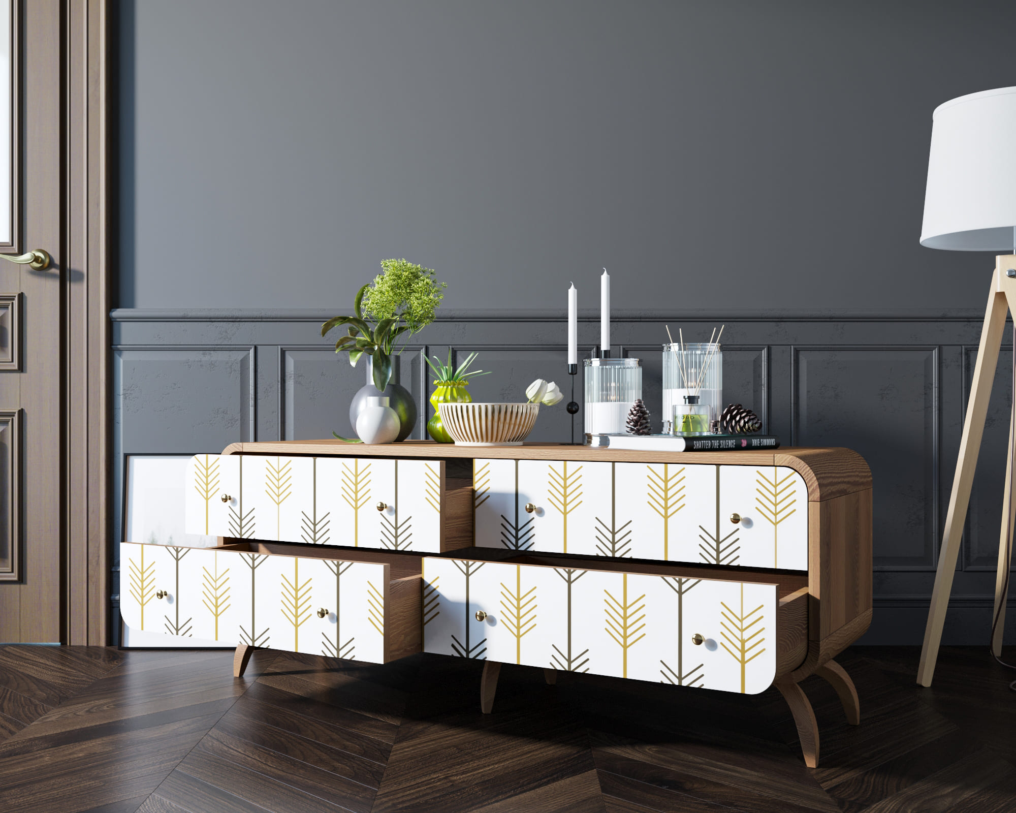 купить Комод "Ellipse print" c принтом 2 арт EL01/Print_2 в Москве купить Комод "Ellipse print" c принтом 2 арт EL01/Print_2