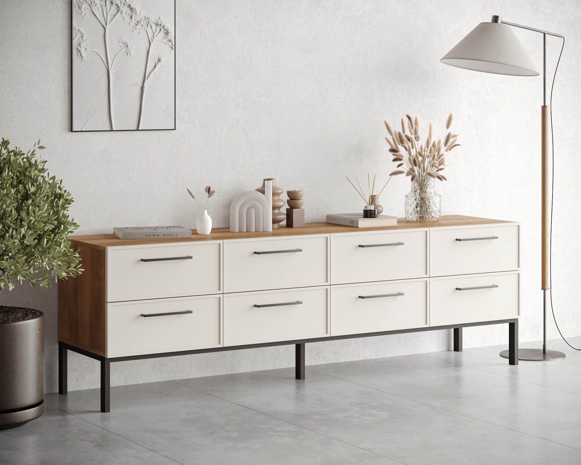 заказать Комод с восемью ящиками "Nicole" арт NEM03 в Москве заказать Комод с восемью ящиками "Nicole" арт NEM03