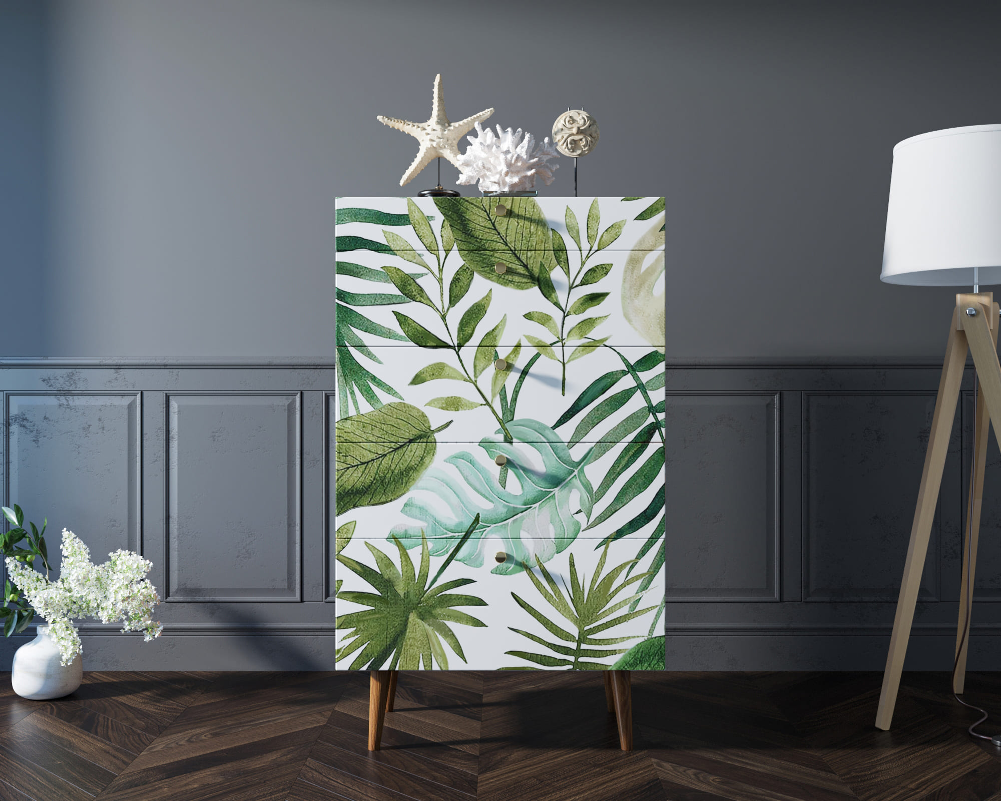 Комод высокий "Berber" принт 4 арт BB10/Print_04 в интернет-магазине в Москве Комод высокий "Berber" принт 4 арт BB10/Print_04 в интернет-магазине