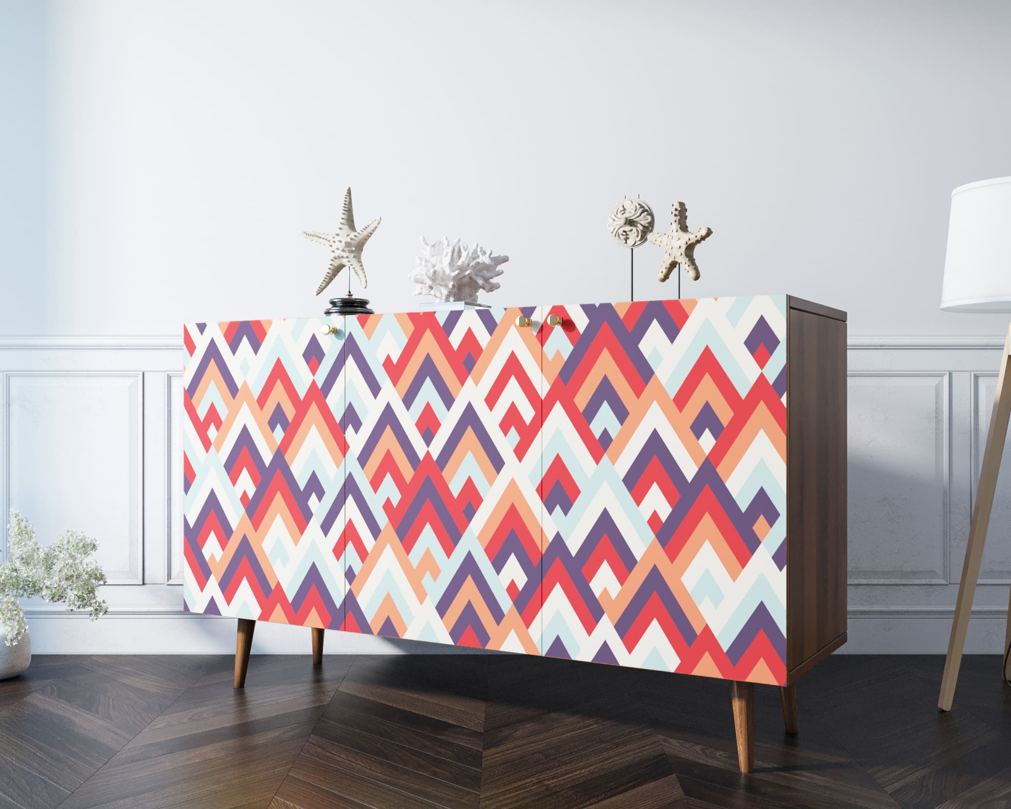фото Комод "Berber" три дверки 2 принт арт BB01/Print_02