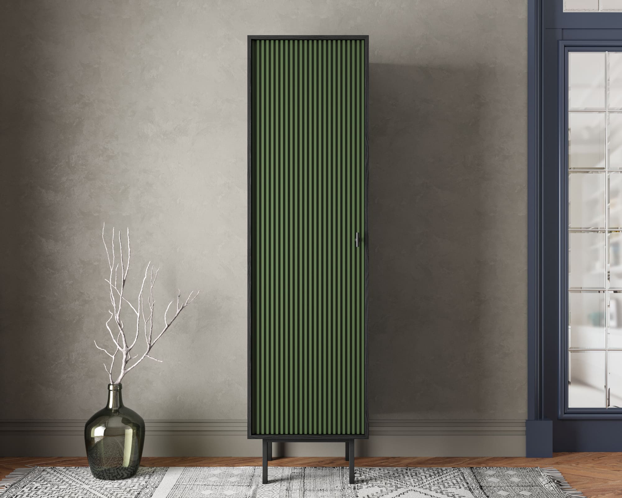 Шкаф c одной дверкой "Emerson" арт EM101/green/L в интернет-магазине