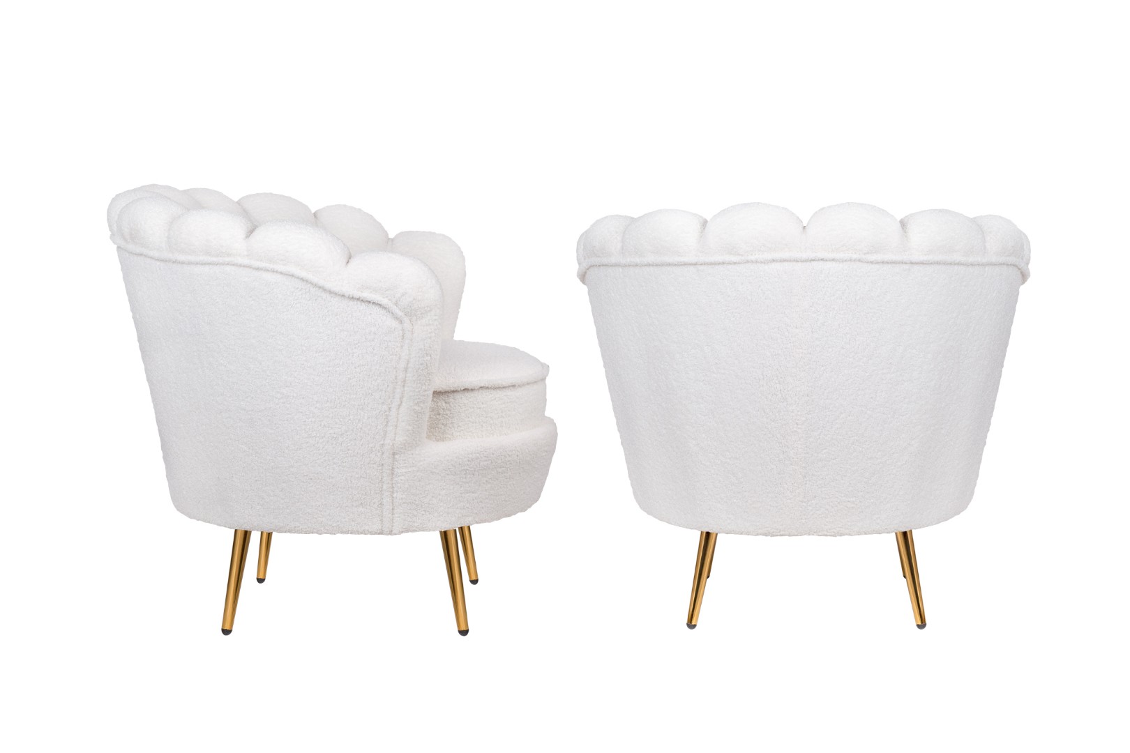 заказать Комплект кресел ракушка Pearl White Boucle в Москве заказать Комплект кресел ракушка Pearl White Boucle